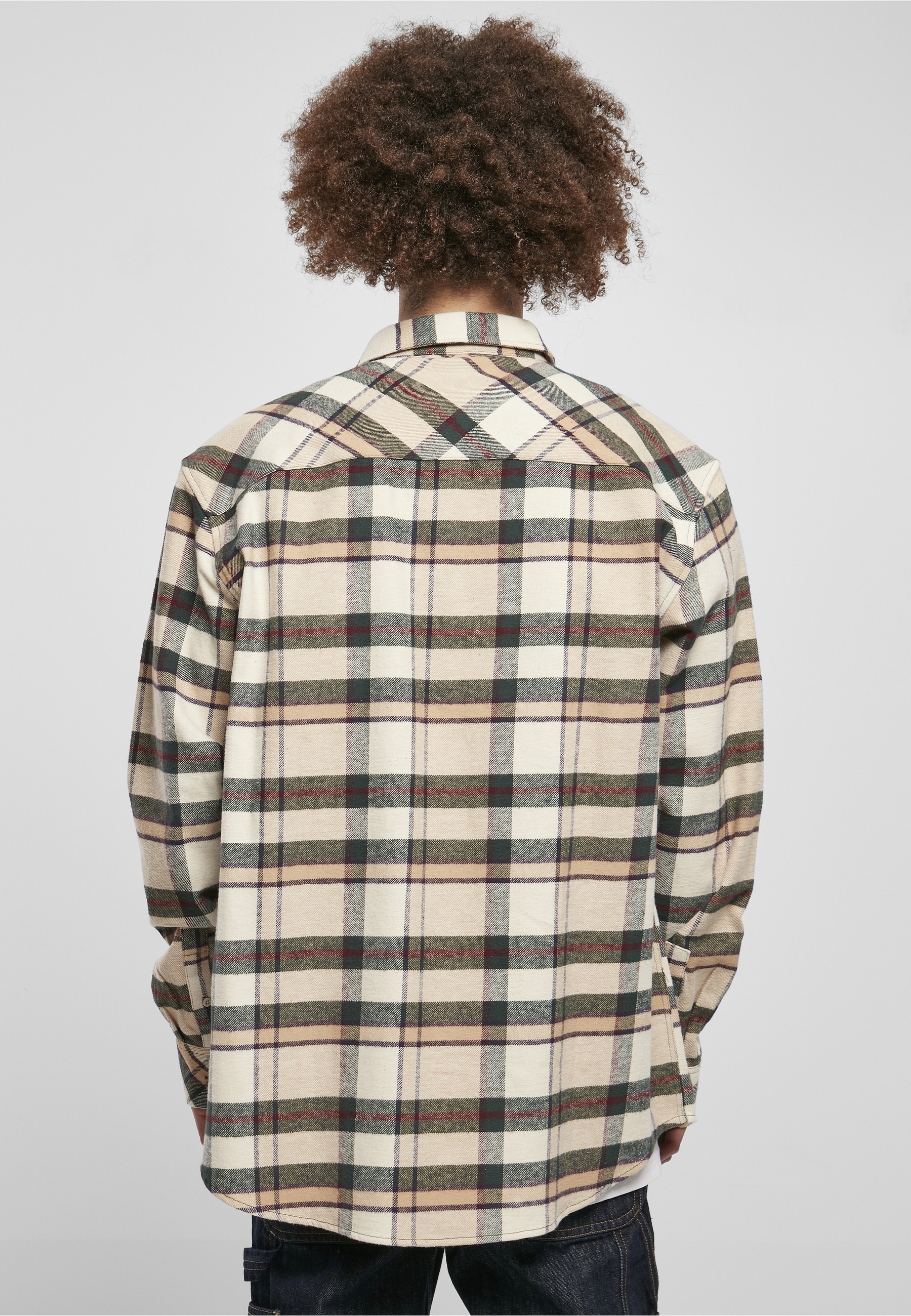 URBAN CLASSICS Langarmhemd »Urban Classics Herren Checked Mountain Shirt« 1 Stk.