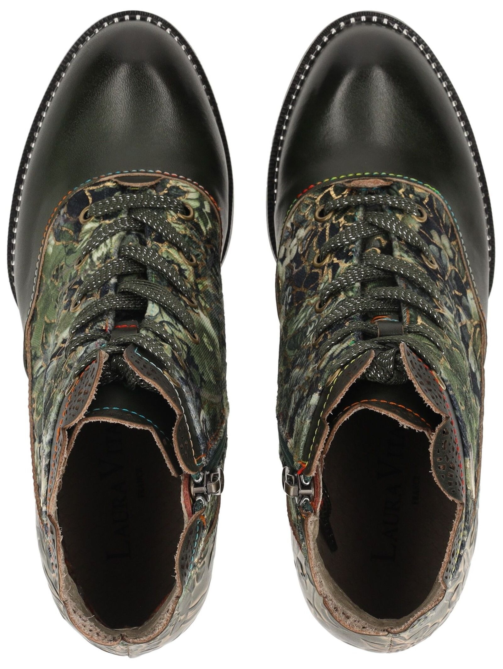 LAURA VITA Schnürstiefelette »LAURA VITA Stiefelette Leder/Textil«