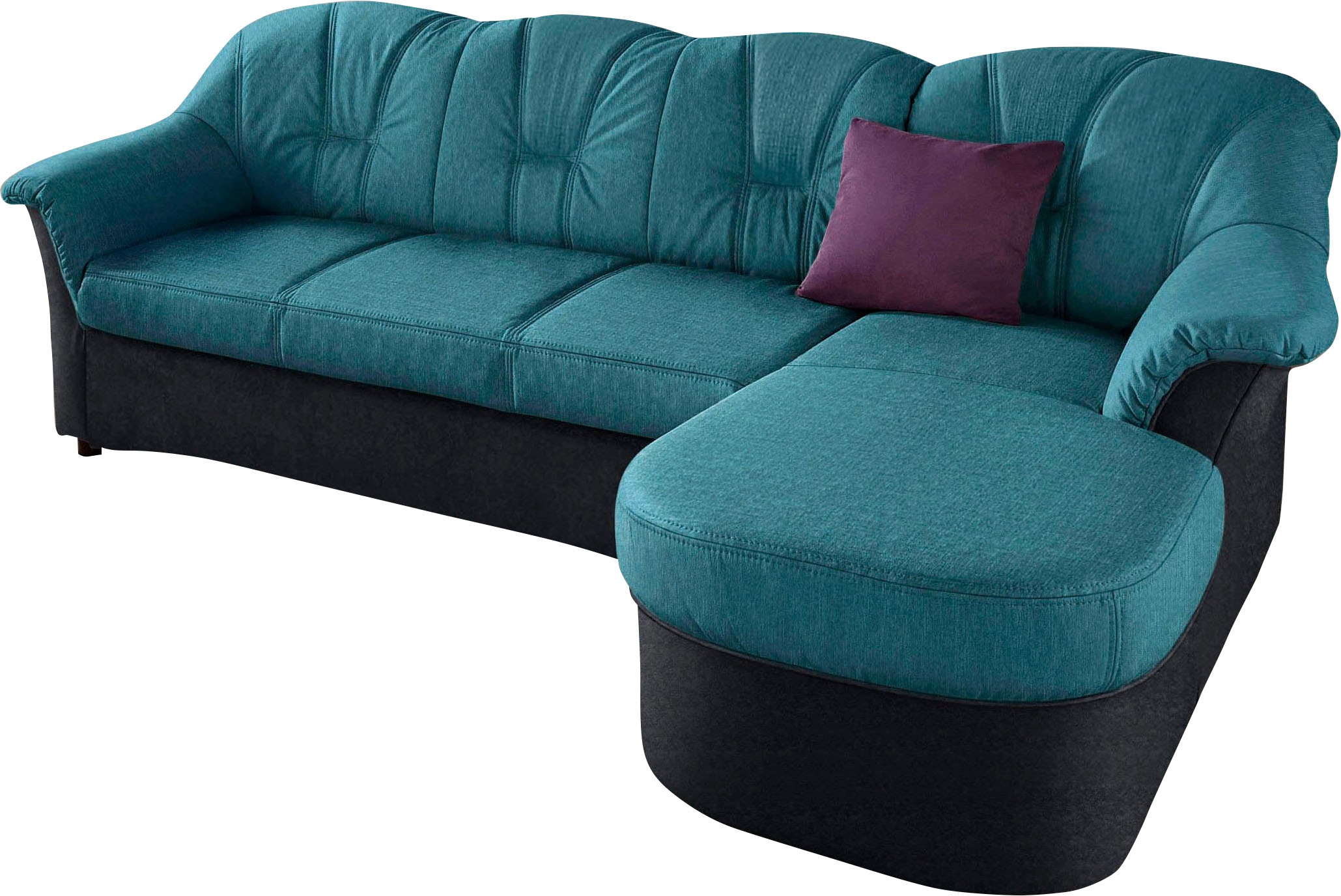 DOMO collection Ecksofa »Flores Schlafsofa, B/T/H: 233/142/86 cm, L-Form«, wahlweise mit Bettfunktion, wahlweise mit Federkern, auch in Leder