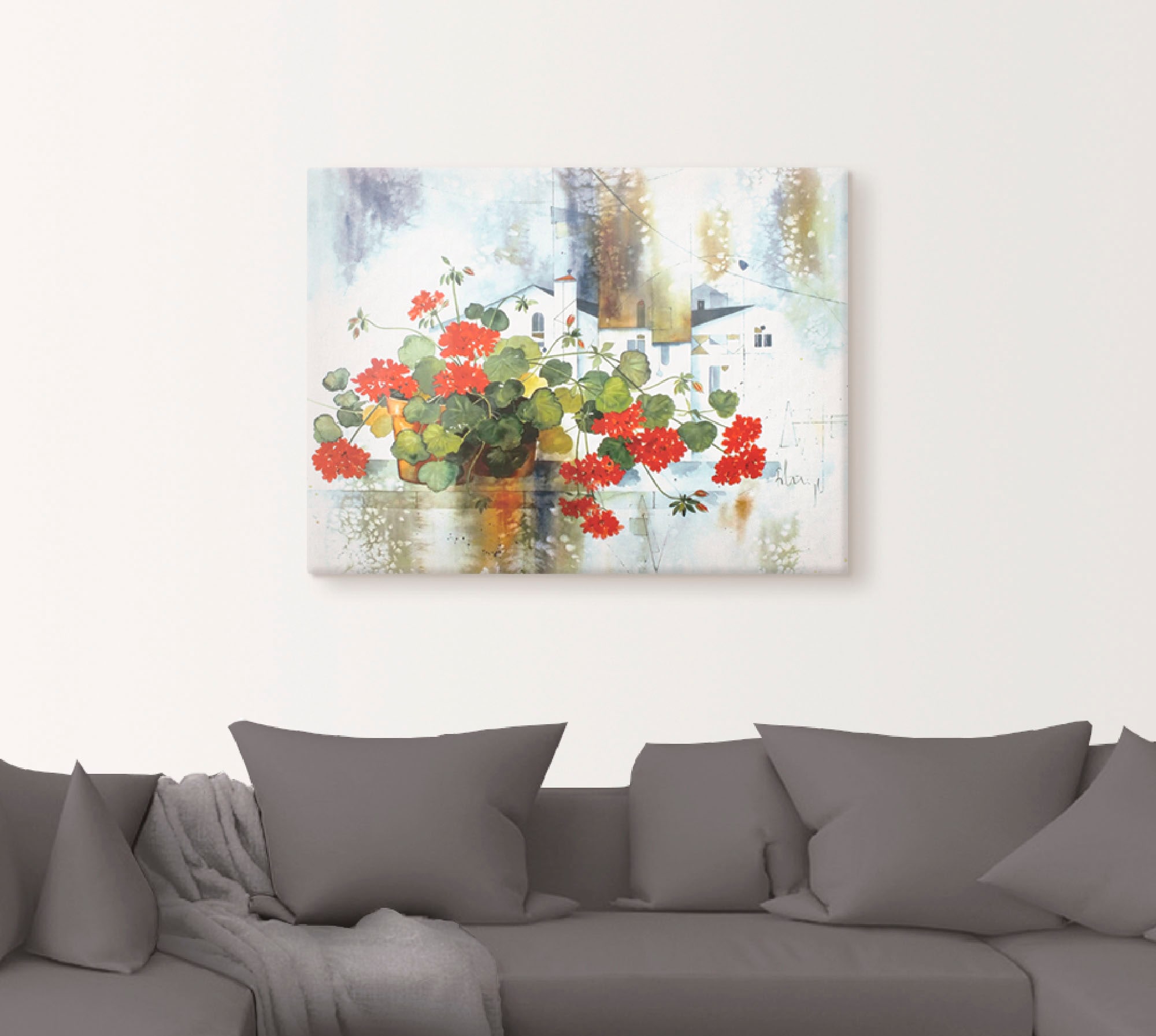 Artland Leinwandbild »Fantasie I«, Blumen, (1 St.), auf Keilrahmen gespannt