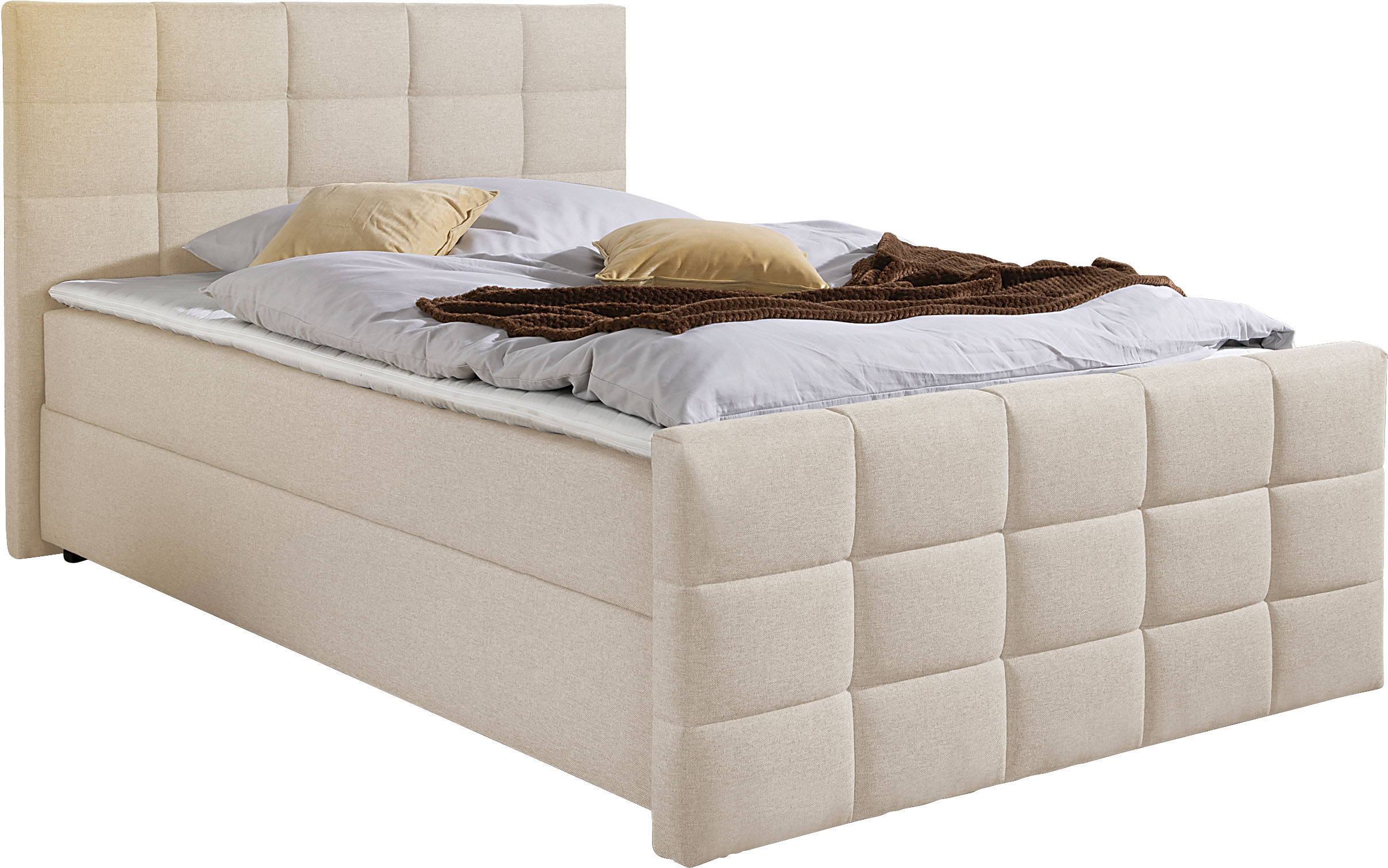 Home affaire Boxbett Boxbett mit Bettkasten und Fußteil, inkl. Topper