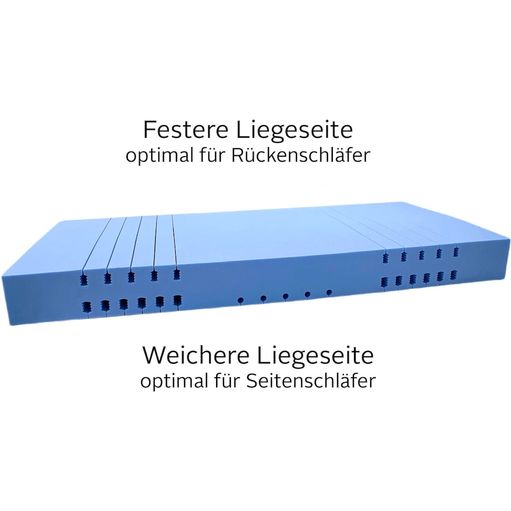 Älgdröm Kaltschaummatratze »Tornby, 7 Zonen Matratze 90x200 cm, 140x200 cm & weitere Größen«, 21 cm hoch, Raumgewicht: 39 kg/m³, (1 St.)