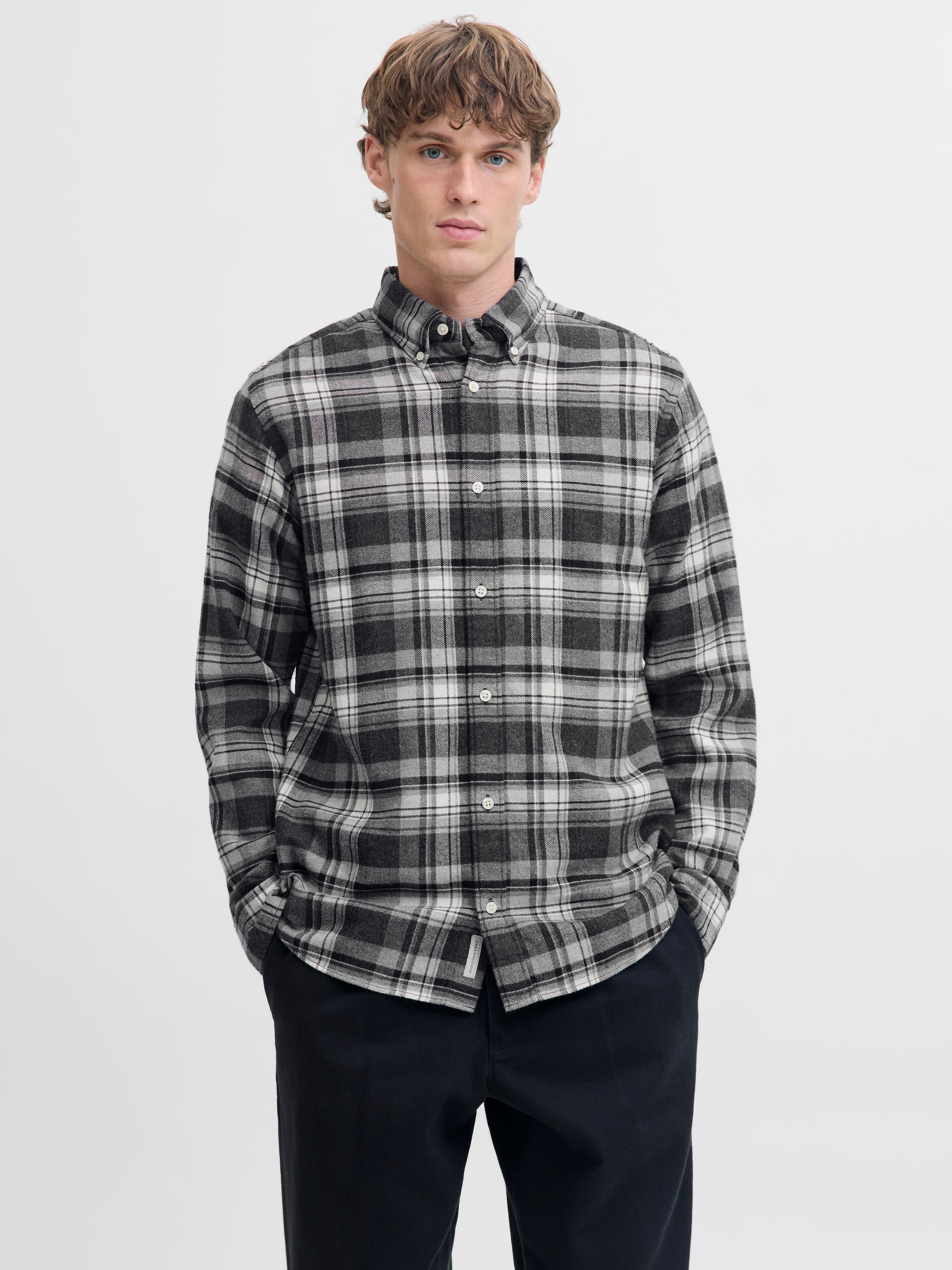 Jack & Jones Langarmhemd »JPRBLUBARKLEY FLANNEL X-MAS L/S SHIRT CH«
