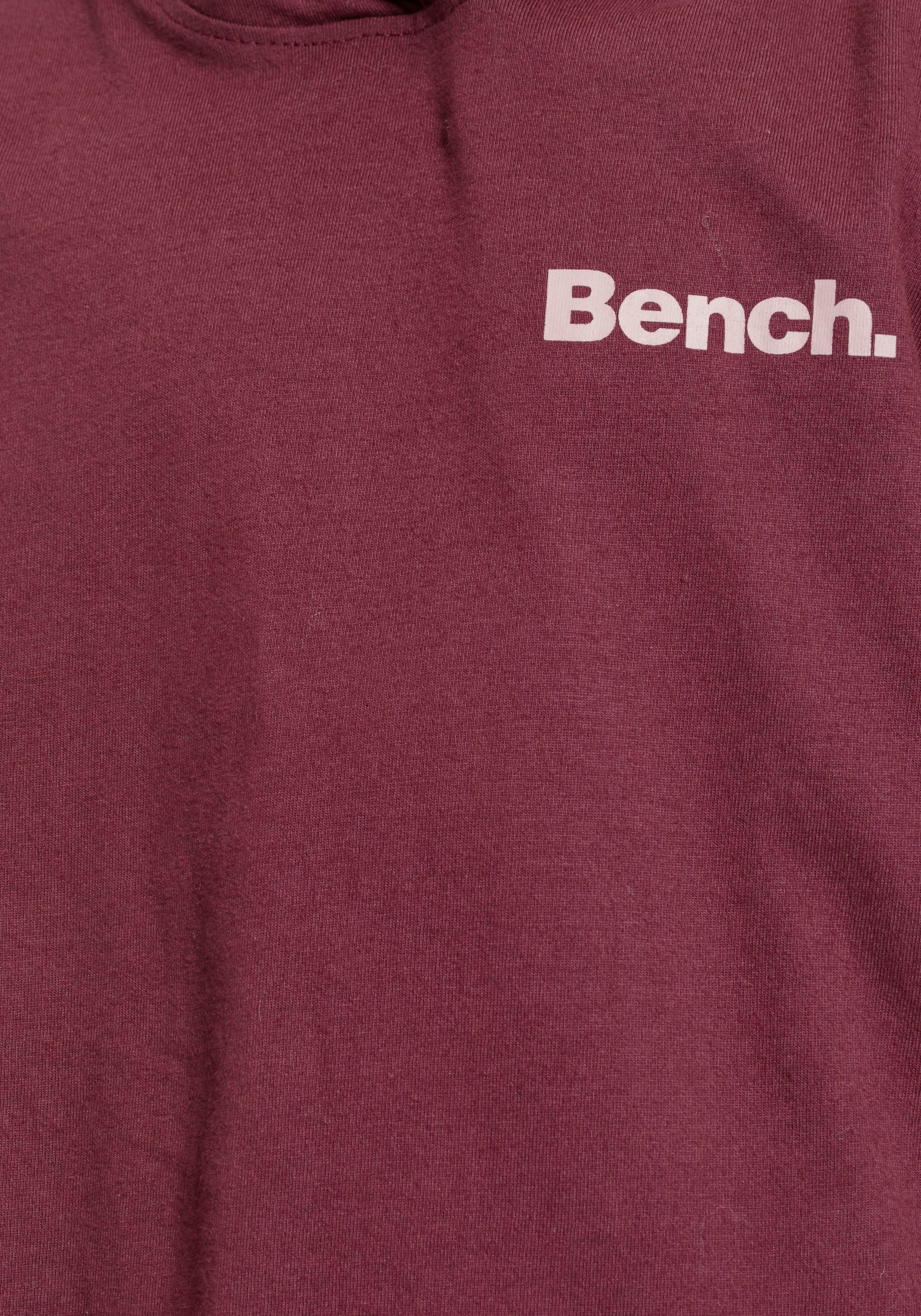 Bench. Langarmshirt, Kapuze Rückendruck und BAUR mit | online kaufen