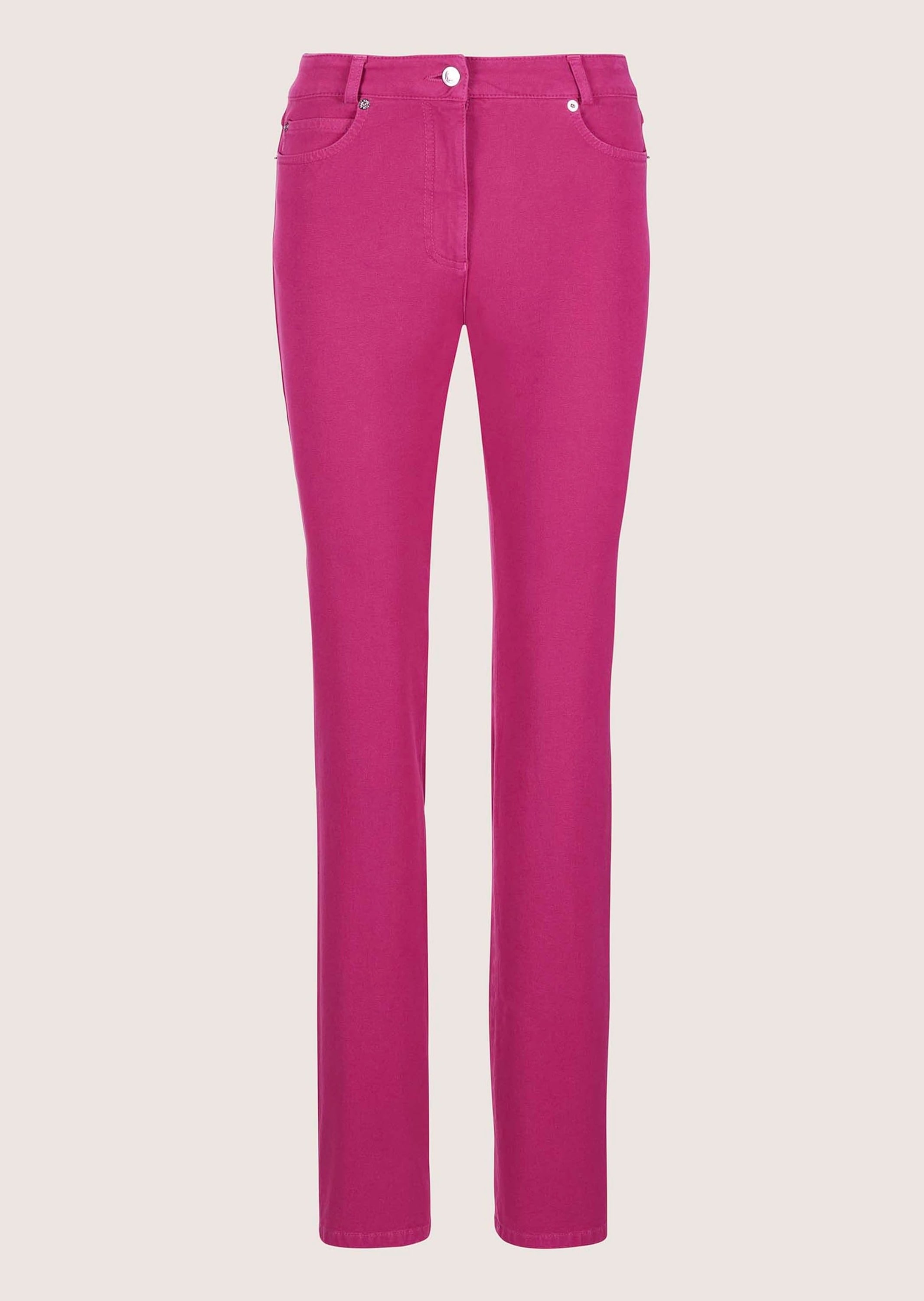 MADELEINE Regular-fit-Jeans »M-Jeans, weit M-Jeans in gerader Form mit Logo-Stickerei«