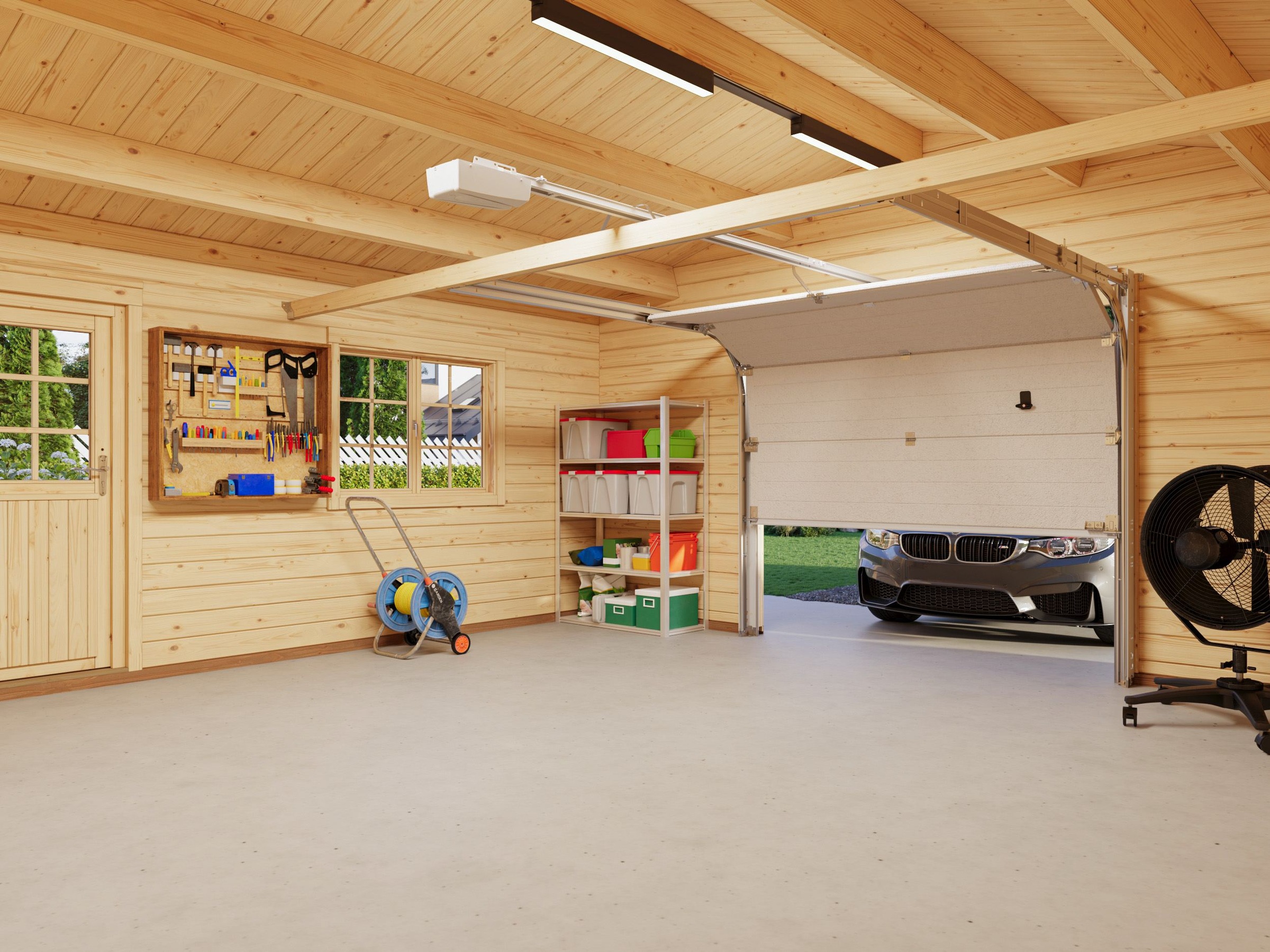 Palmako Garage »Roger, mit Sektionaltor« BxTxH: 622x596x312 cm