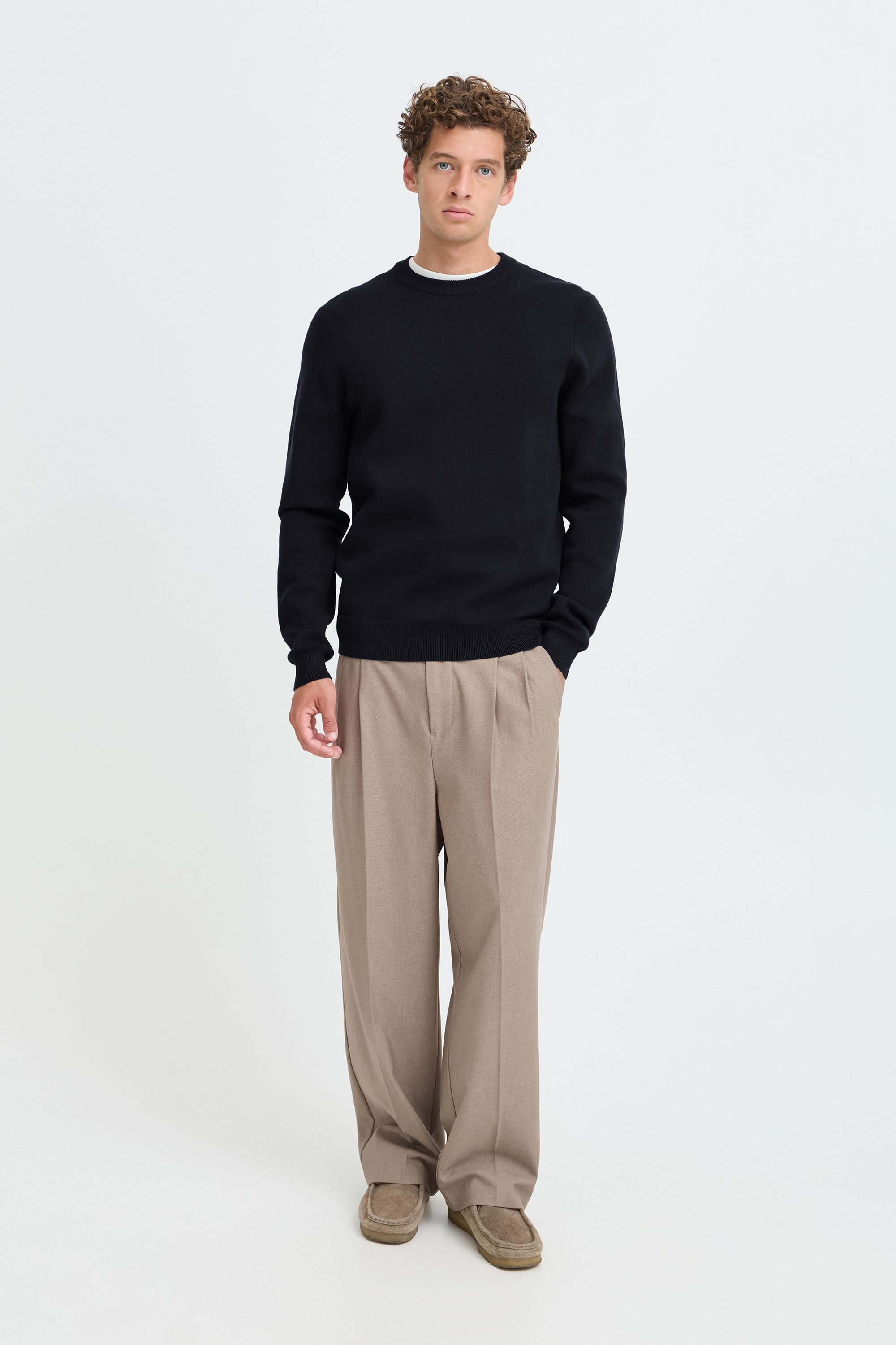 Casual Friday Strickfleece-Pullover »Strickpullover CFTheo«