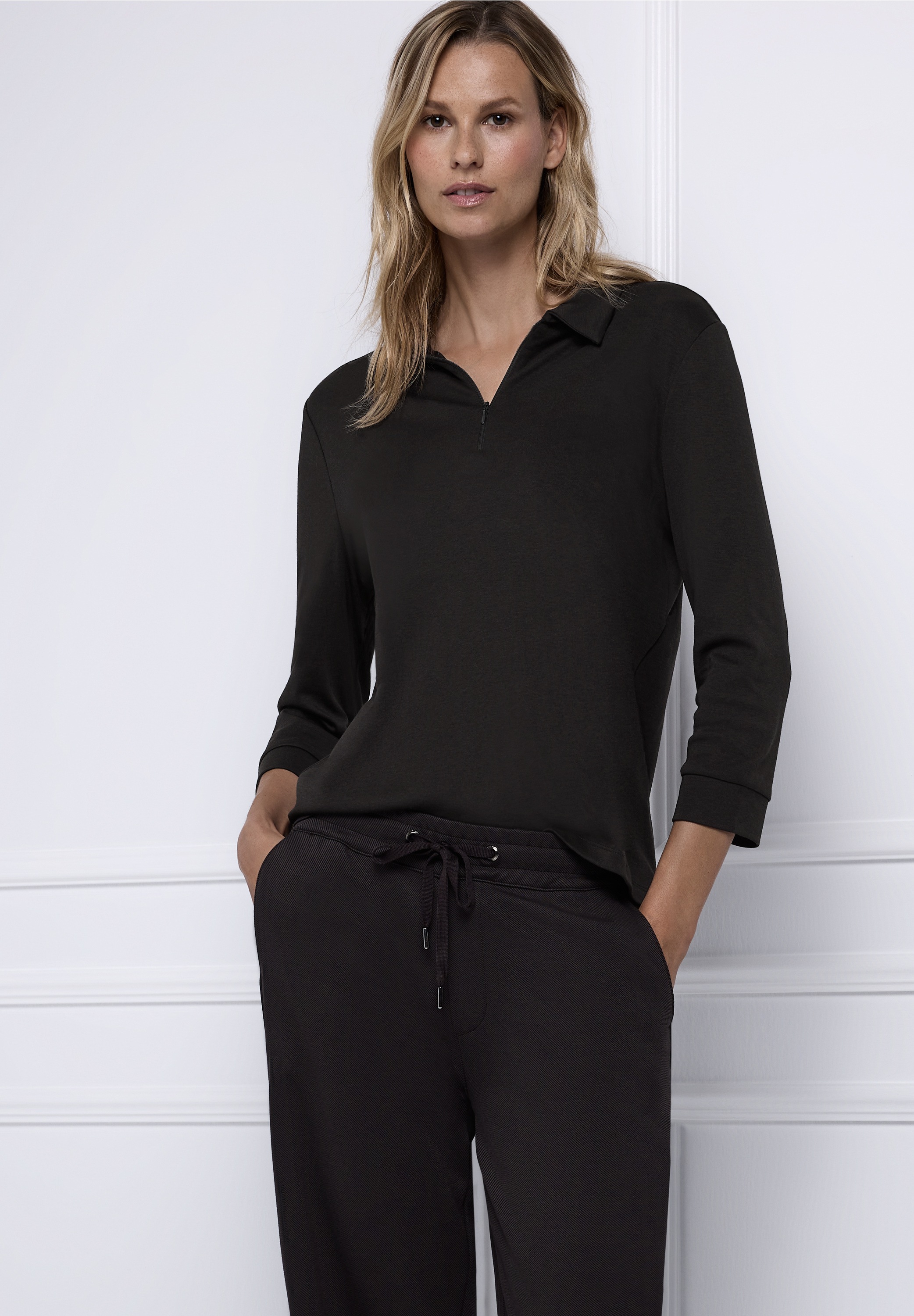 STREET ONE Poloshirt mit Zipper günstig online kaufen