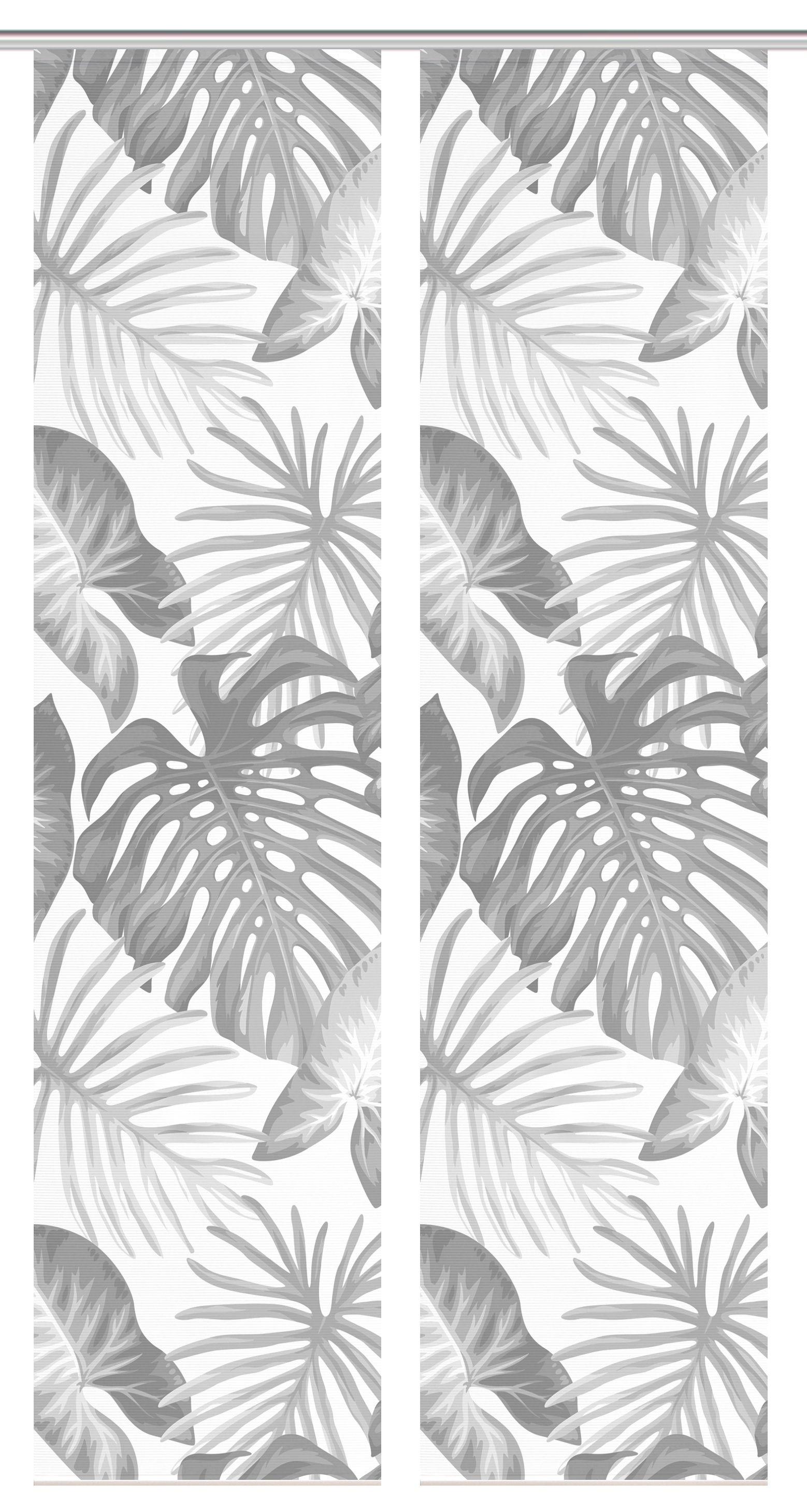 Thumbnail - Vision S Schiebegardine "SANJA" Paneelwagen 2 Stk. tlg. Schiebevorhang,Bambusoptik,Digitaldruck,SET