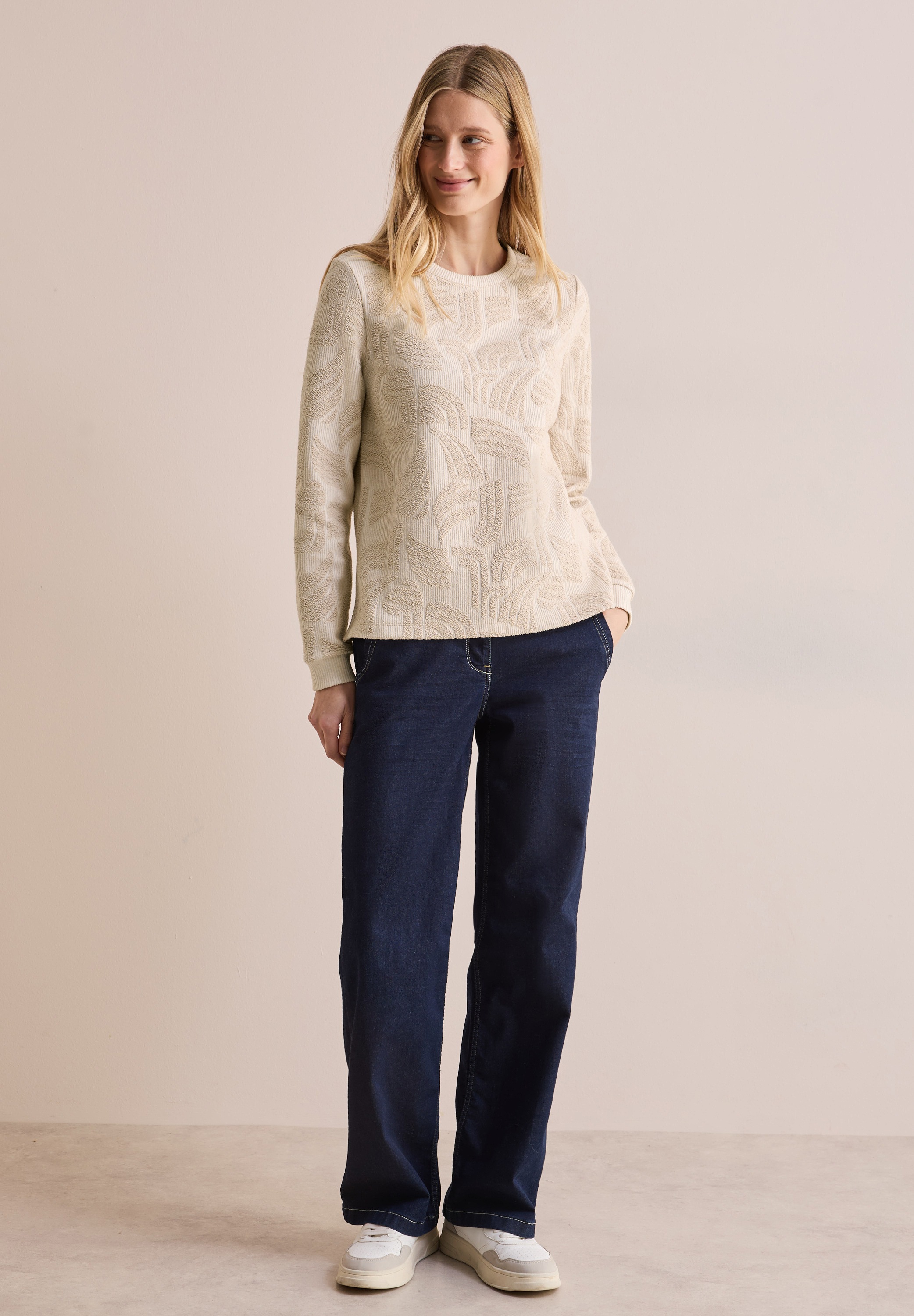 Cecil Langarmshirt, mit grafischem Muster