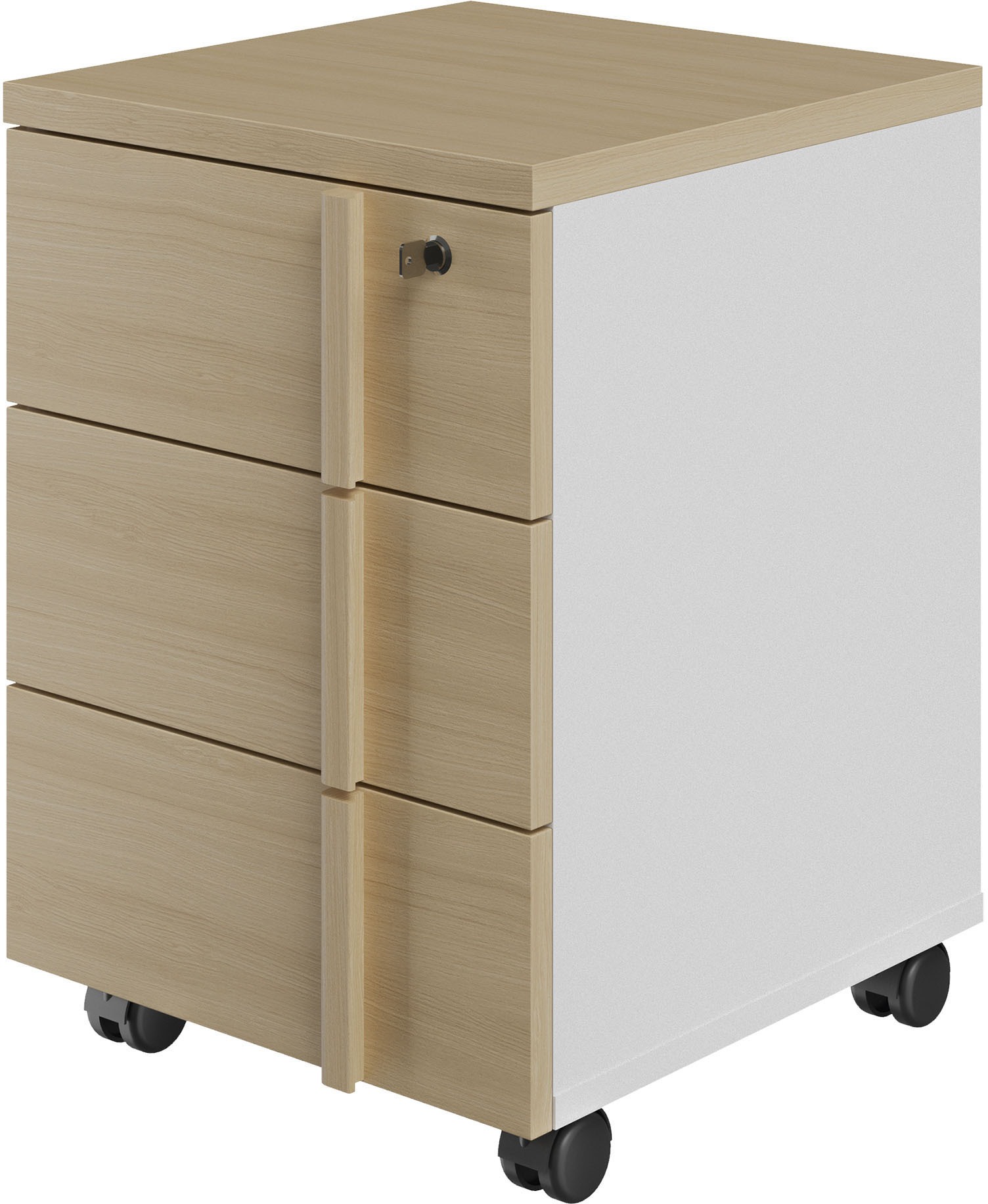 Gami Rollladenschrank "ITALIC" Funktional und mobil – passt perfekt unter Ihren Schreibtisch