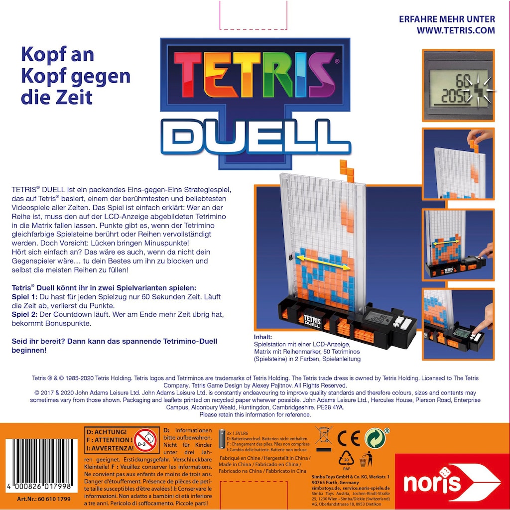 Noris Spiel »Tetris Duell«