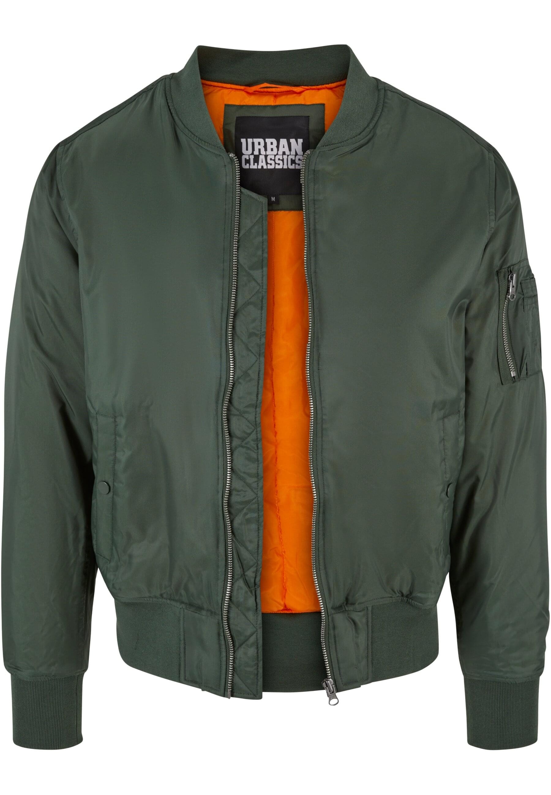 URBAN CLASSICS Anorak »Urban Classics Herren Basic Bomber Jacket«, (1 St.), ohne Kapuze