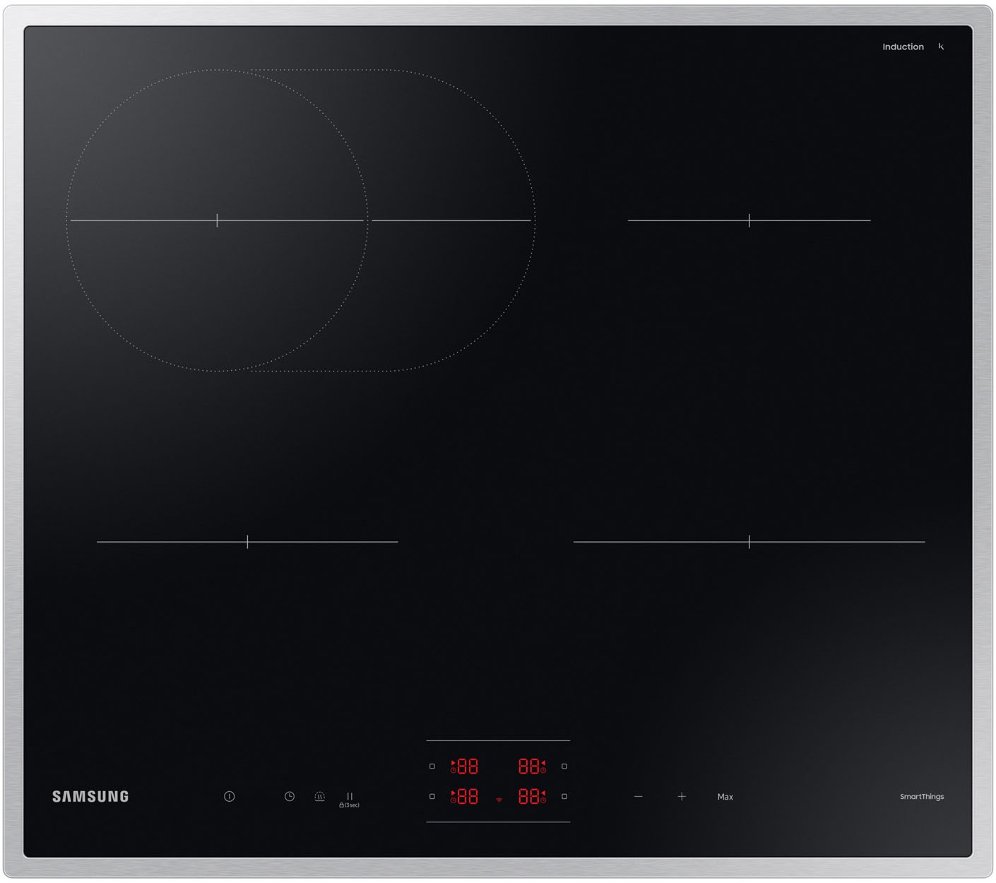 Samsung Induktions-Kochfeld "NZ64B4015HK/U1" Höhe des Kochfelds beträgt nur günstig online kaufen