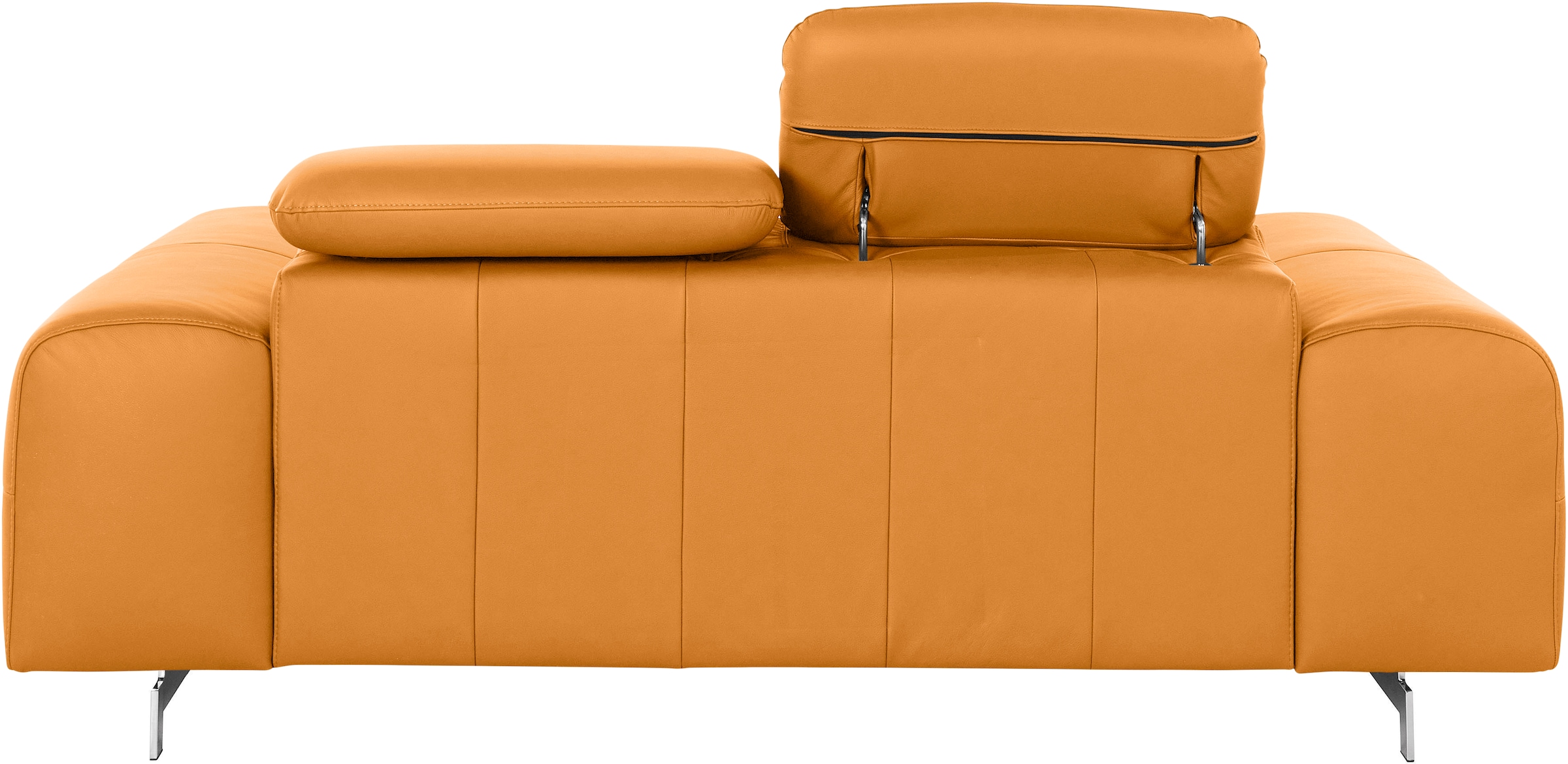 COTTA 2-Sitzer »Chef«, Big-Sofa mit Kopfteilverstellung, edle Metallkufen