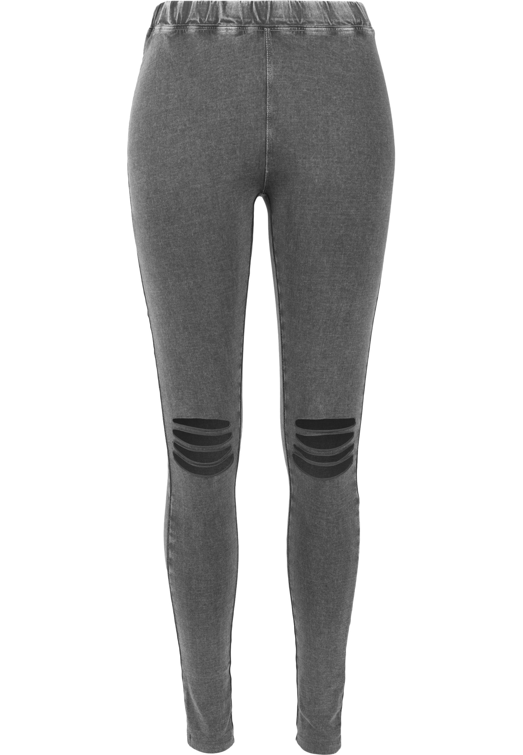 URBAN CLASSICS Leggings "Urban Classics Damen Ladies Cutted Knee Leggings" günstig online kaufen