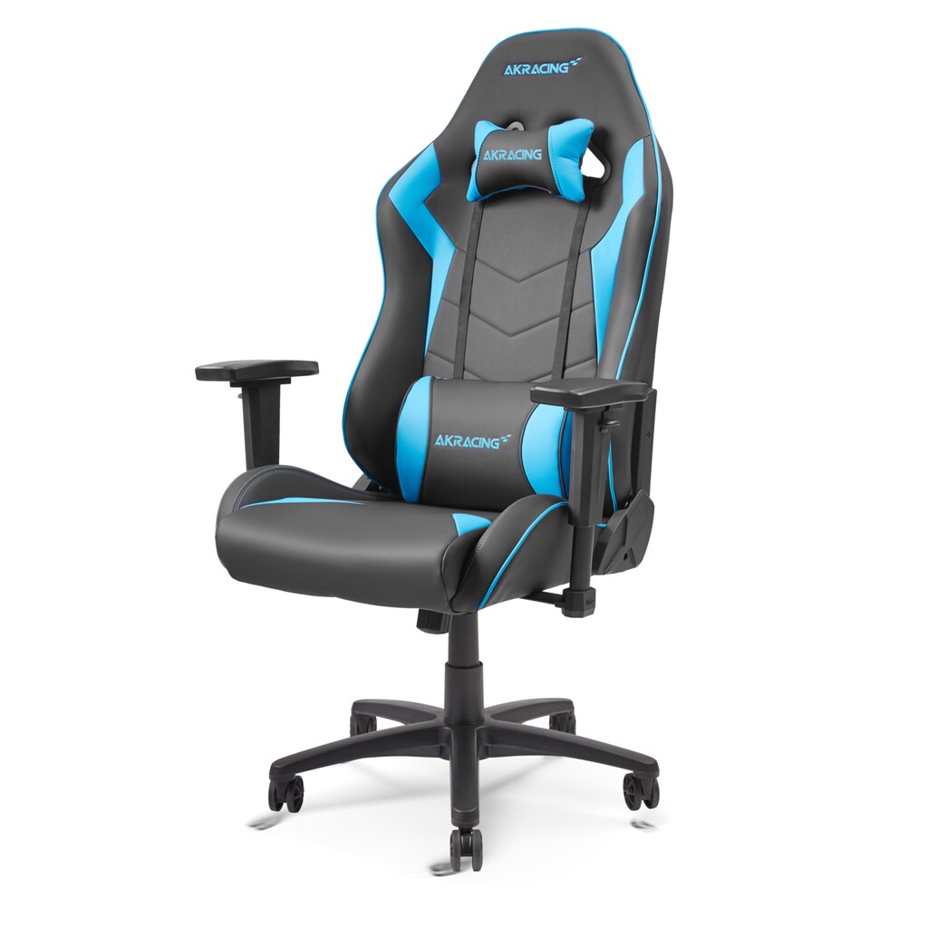 AKRacing Gaming-Stuhl »Core SX-Wide Kunstleder, 3D-Armlehnen, Stahlrahmen, schwarz-blau«, Kunstleder