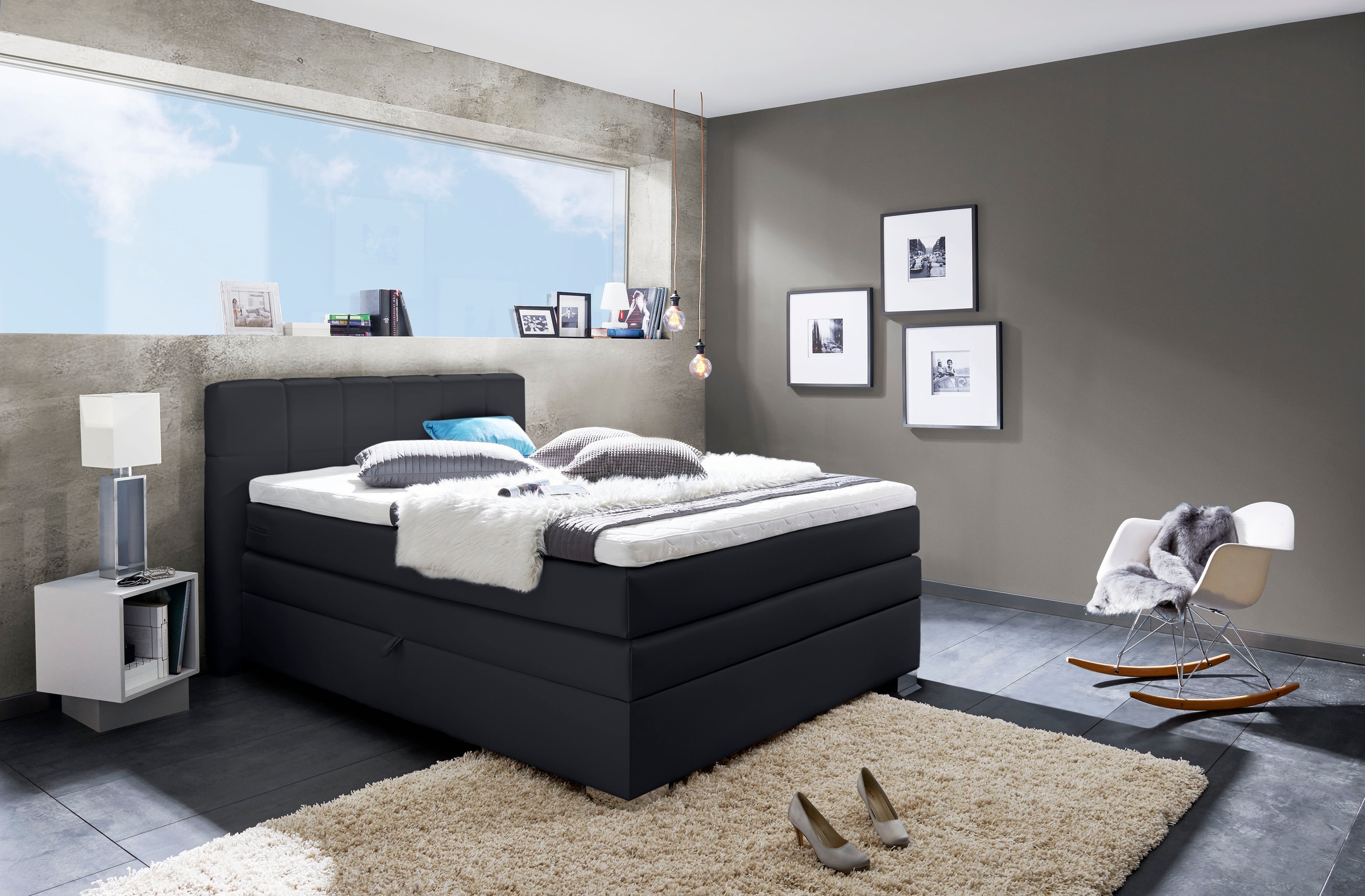 INOSIGN Boxspringbett »Airdrie«, inkl. Bettkasten und Topper