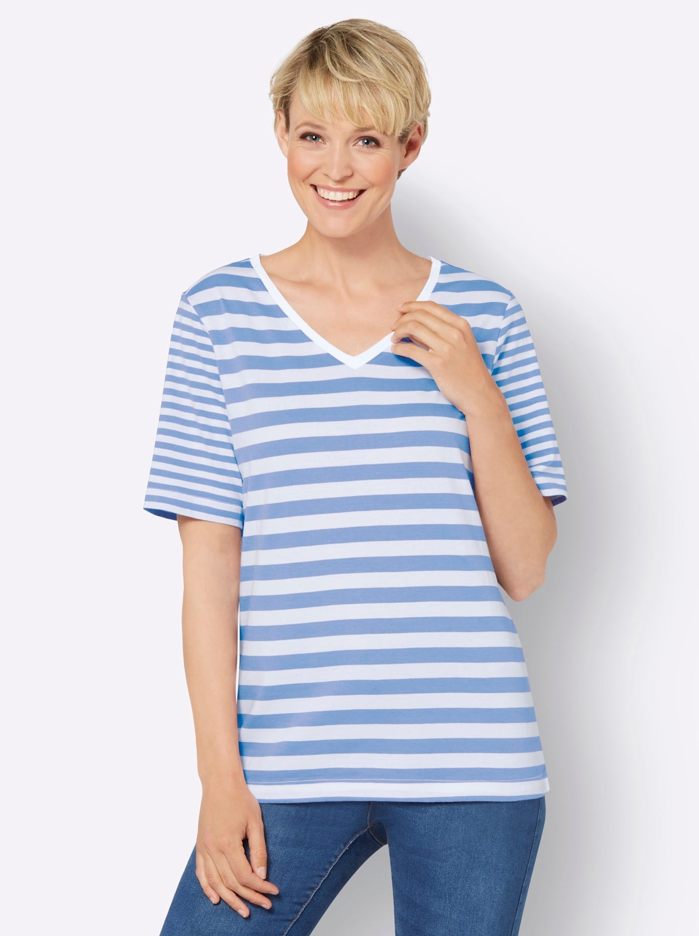 Classic Basics Kurzarmshirt "Kurzarm-Shirt" 1 Stk. tlg. günstig online kaufen