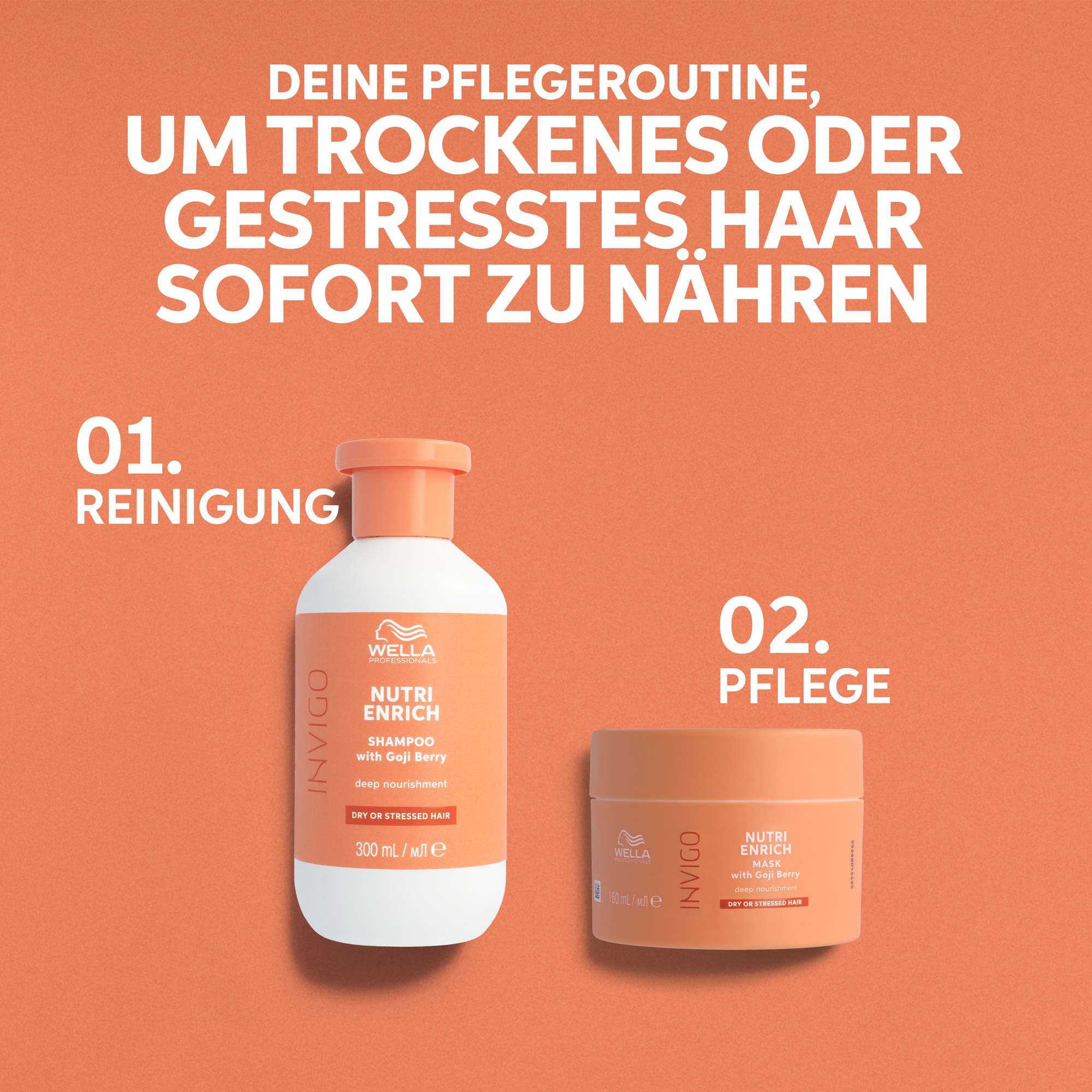 Wella Professionals Haarmaske »Nutri Enrich Maske« Anti-Frizz-Effekt, feuchtigkeitsspendend, für strapaziertes Haar