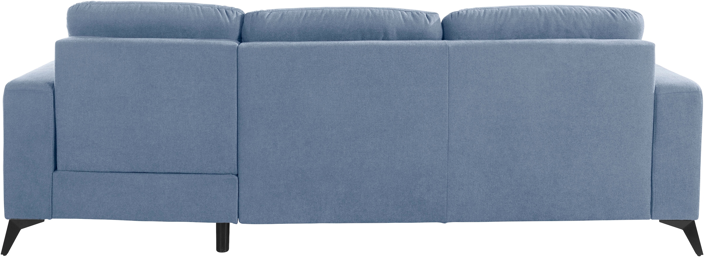 Places of Style Ecksofa »Lolland L-Form«, Wahlweise mit Bettfunktion und Bettkasten, Federkern