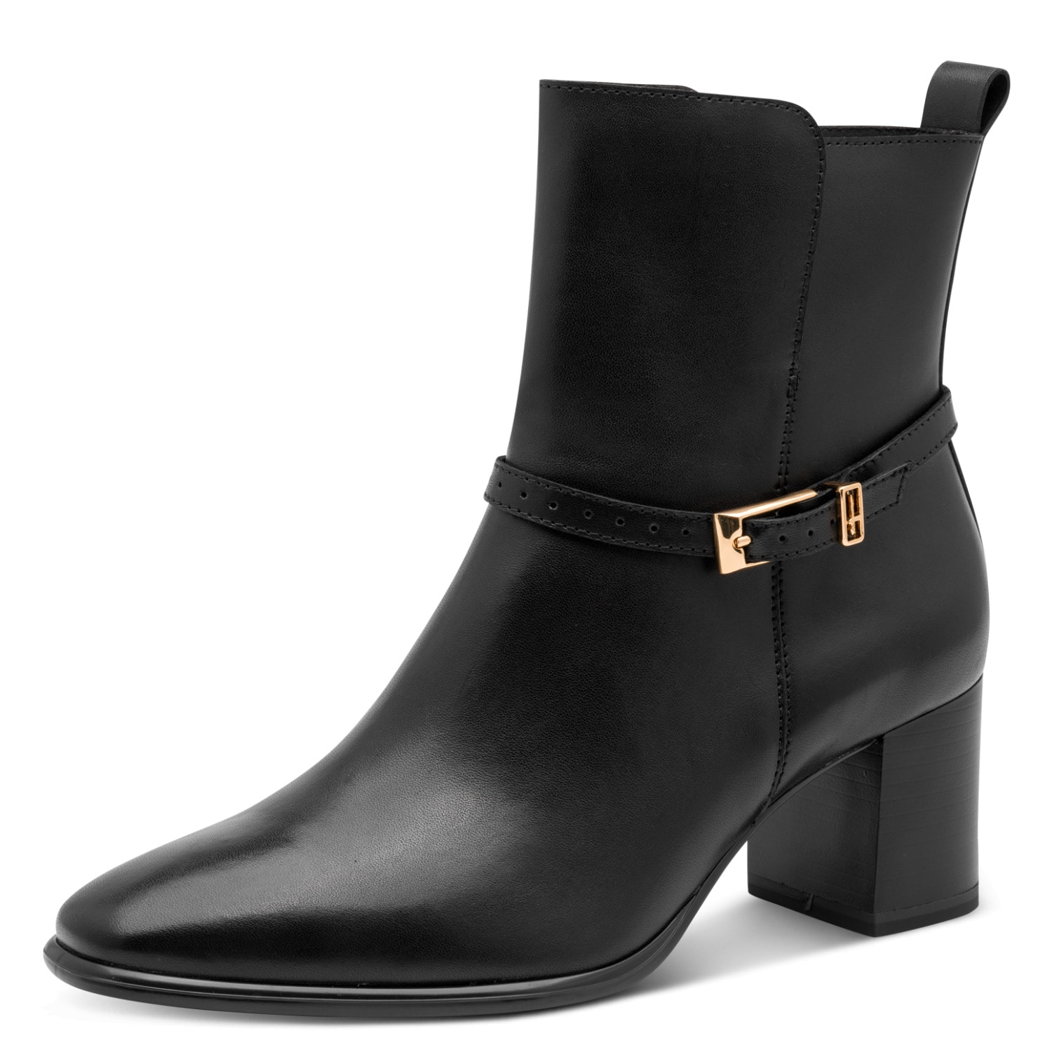 Tamaris Stiefelette  Blockabsatz, Ankleboot mit dezenter Schmuckverzierung