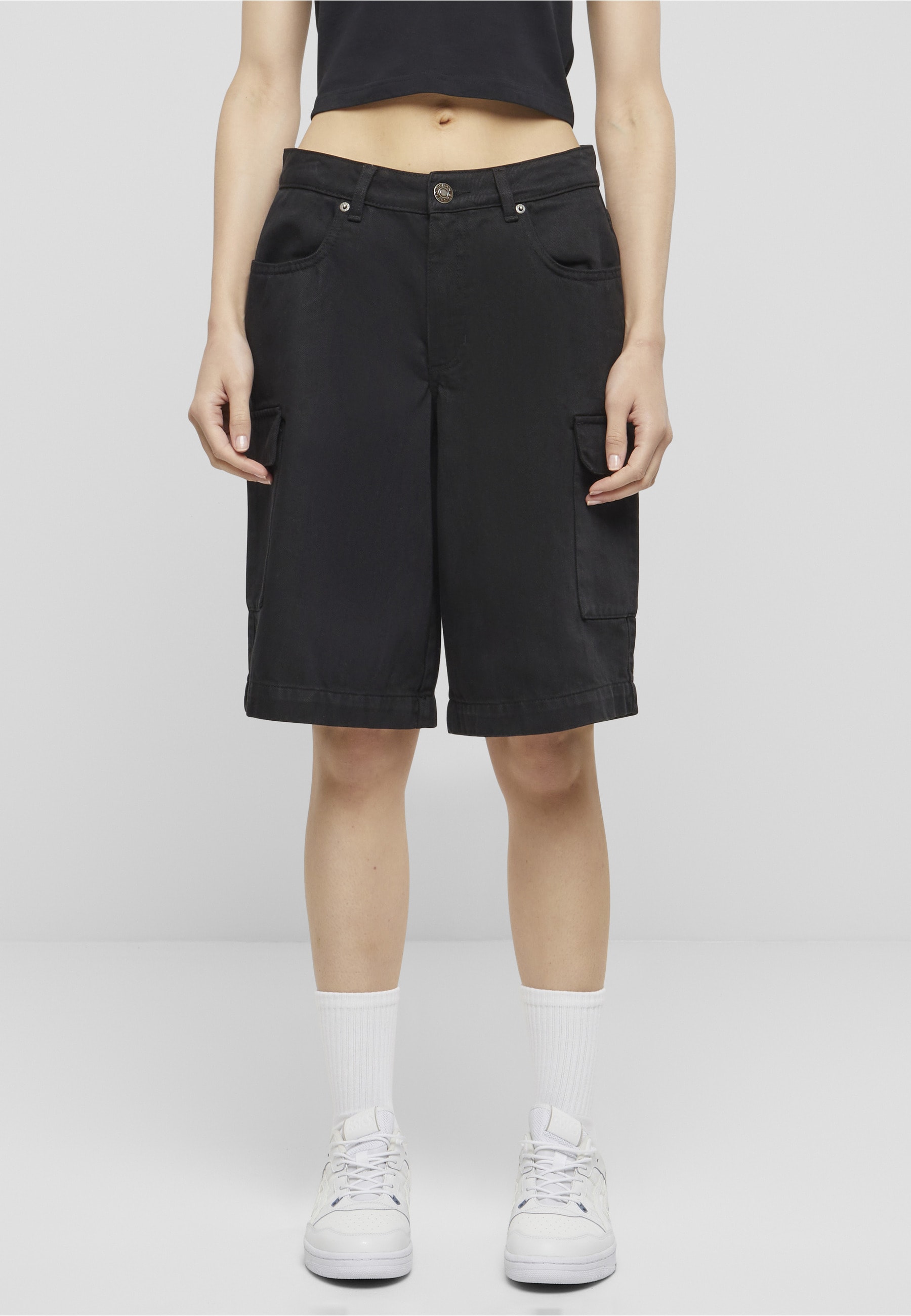 URBAN CLASSICS Cargoshorts »Urban Classics Ladies Cotton Cargo Bermuda«