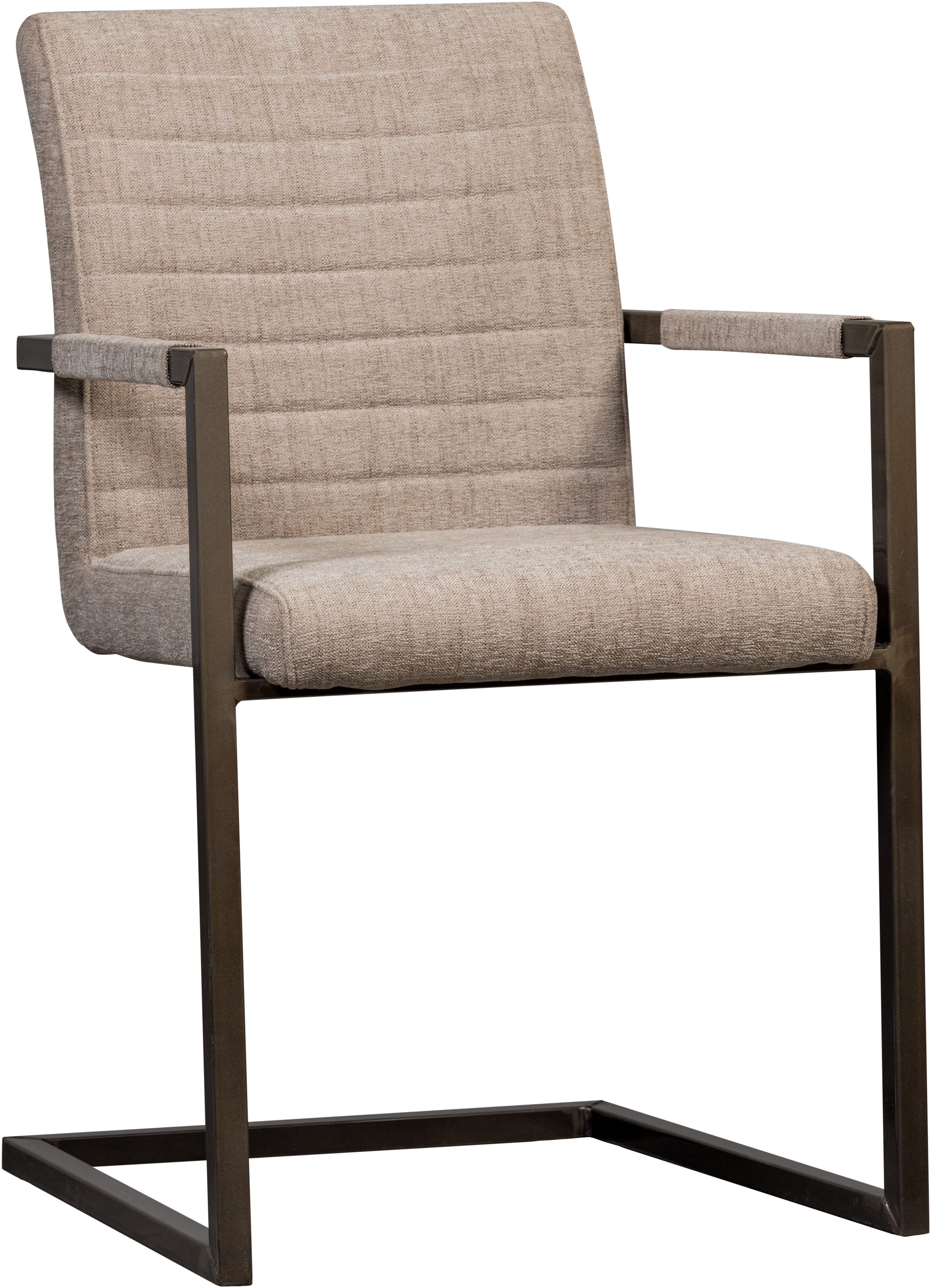 WOOOD Esszimmerstuhl "Bas" (Set) 2 Stk.Freischwinger, gepolstert, Breite 54 cm, Metallgestell