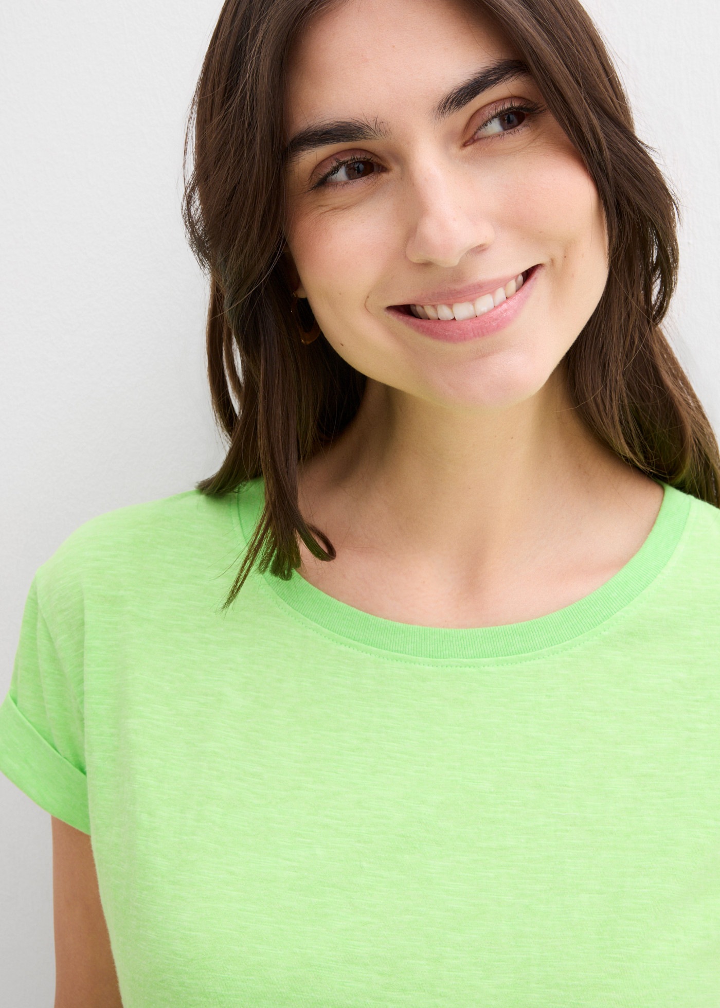 bonprix T-Shirt »Boxy-Shirt« lockere, figurumspielende Passform, Kurzarm, Rundhalsausschnitt