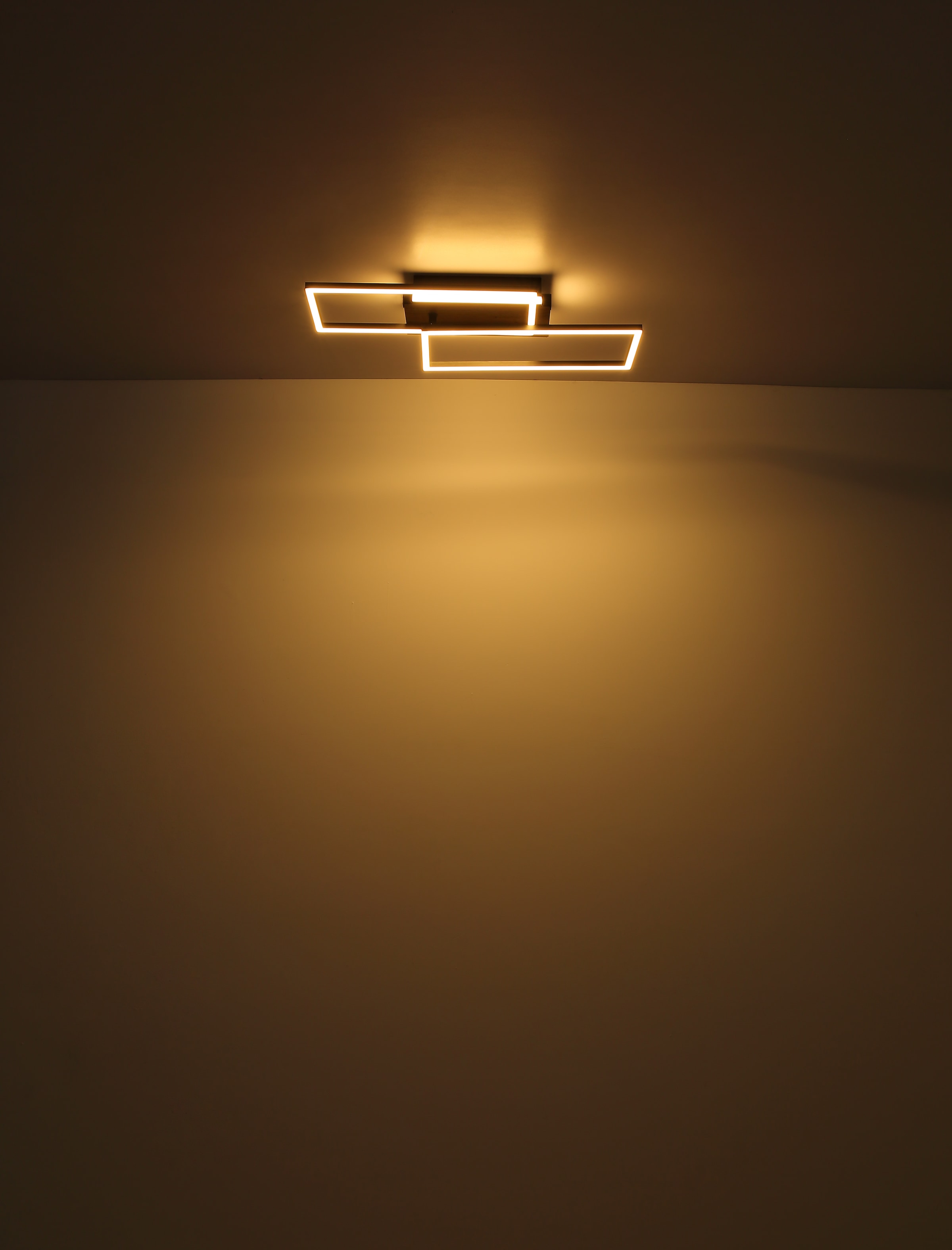 GLOBO LIGHTING LED Deckenleuchte »COLLI«, Leuchtmittel LED-Modul | LED fest integriert, Deckenlampe/Wohnzimmer/Schlafzimmer/modern/Holz