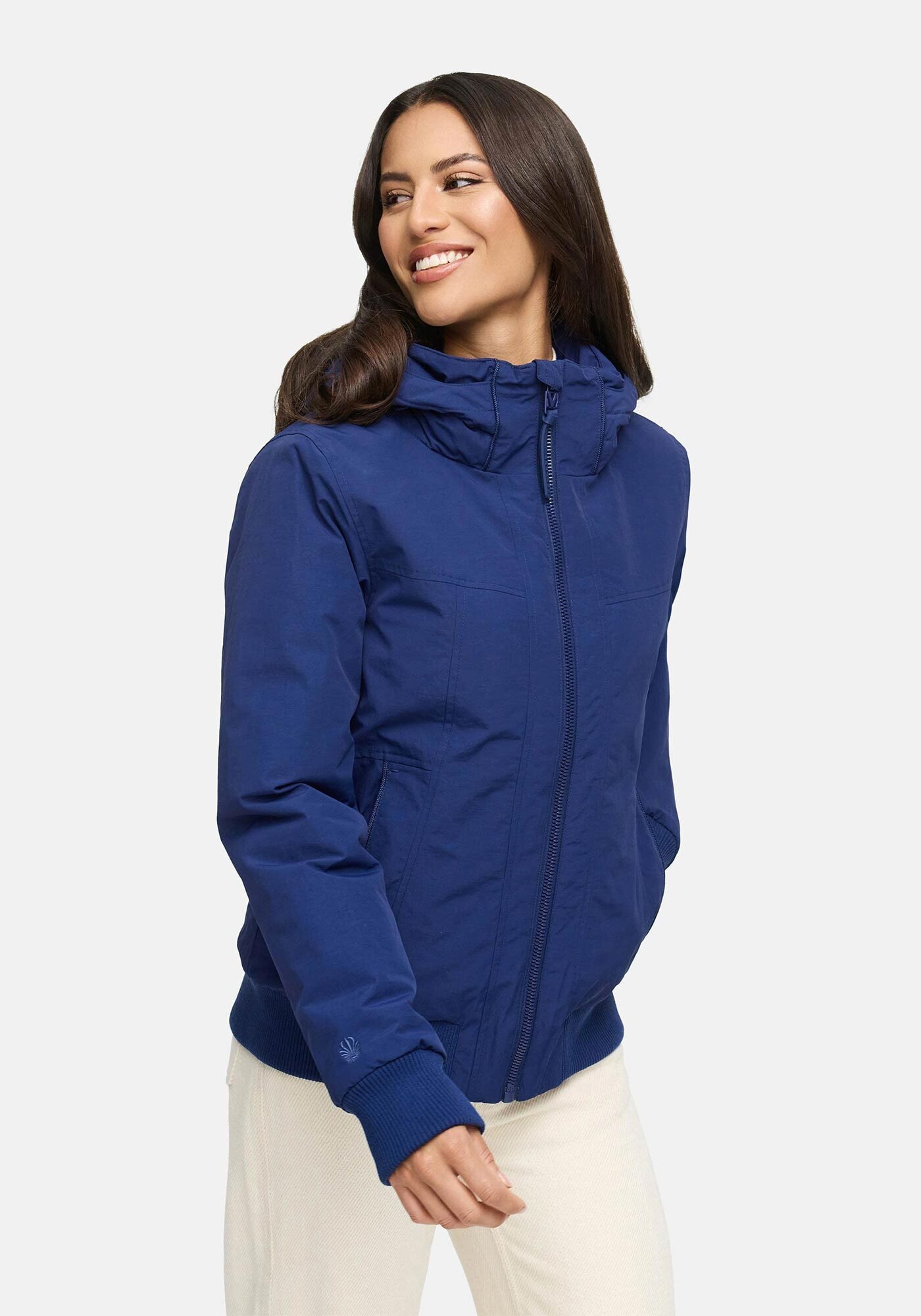 Marikoo Winterjacke »Mooni 16«, Gefütterte Winterjacke mit Kapuze und Kordelzug