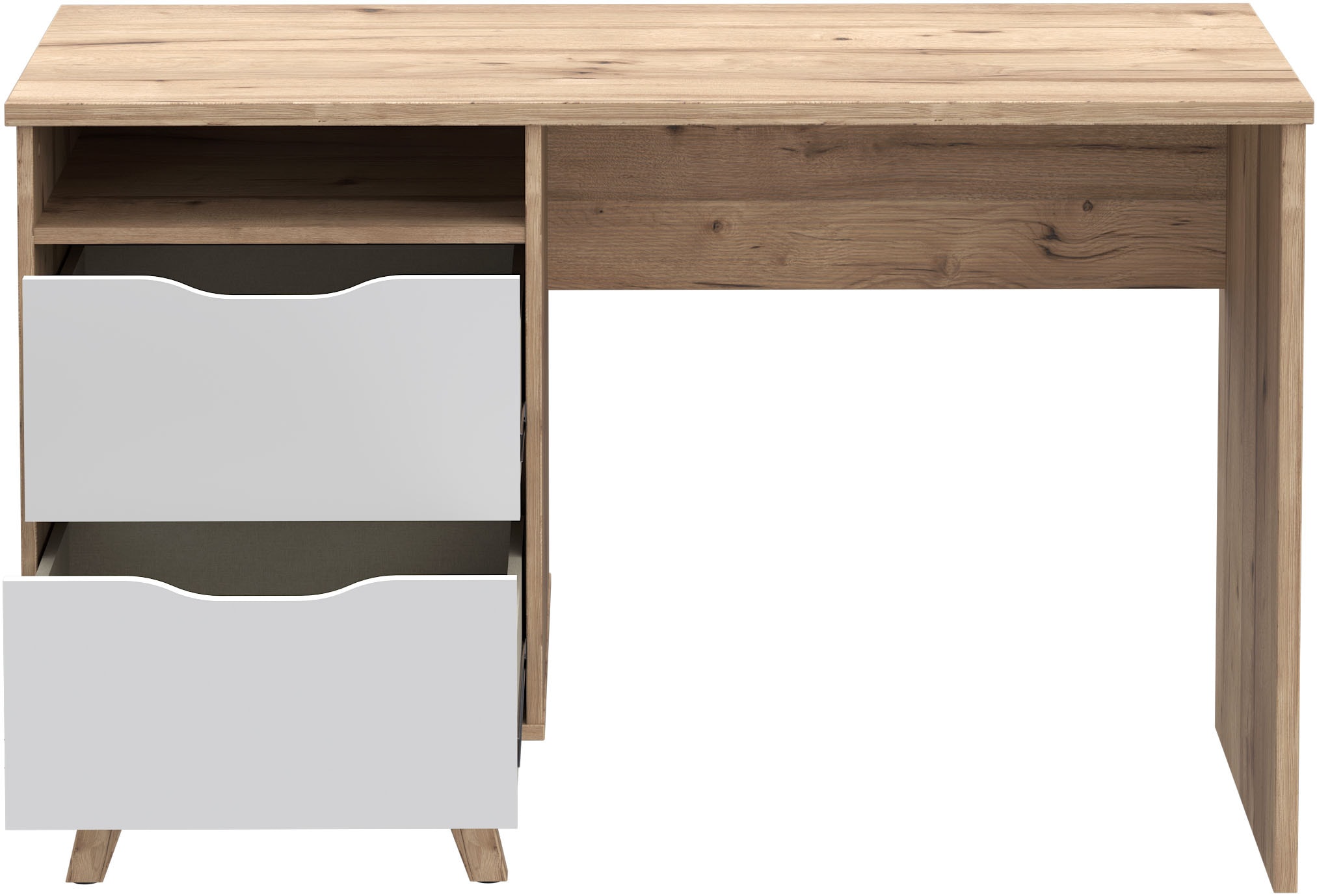 FORTE Schreibtisch, B/H/T 119,7/73,5/52,7 cm, Grifflos