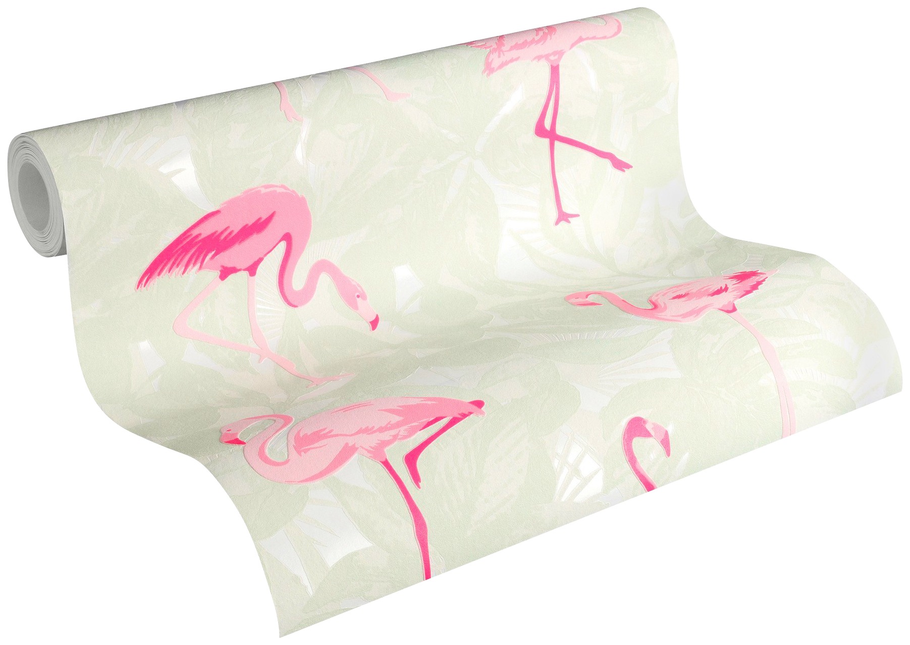 A.S. Création Vliestapete »Boys & Girls 6 mit Flamingos«, floral-botanisch-Wald, Tapete Tiere Tapeten Wohnzimmer Schlafzimmer Küche modern Design Optik