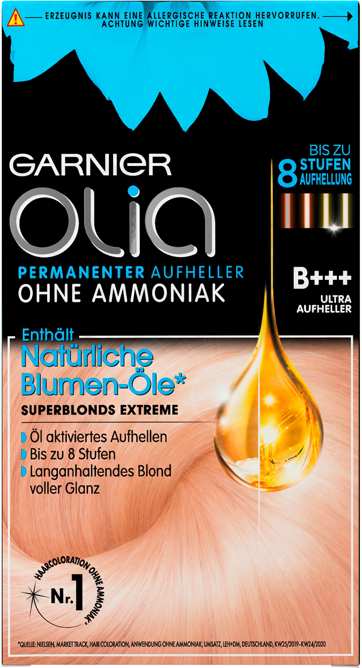 GARNIER Coloration »Garnier Olia 3 | Ölbasis Aufheller«, tlg.), BAUR (Set