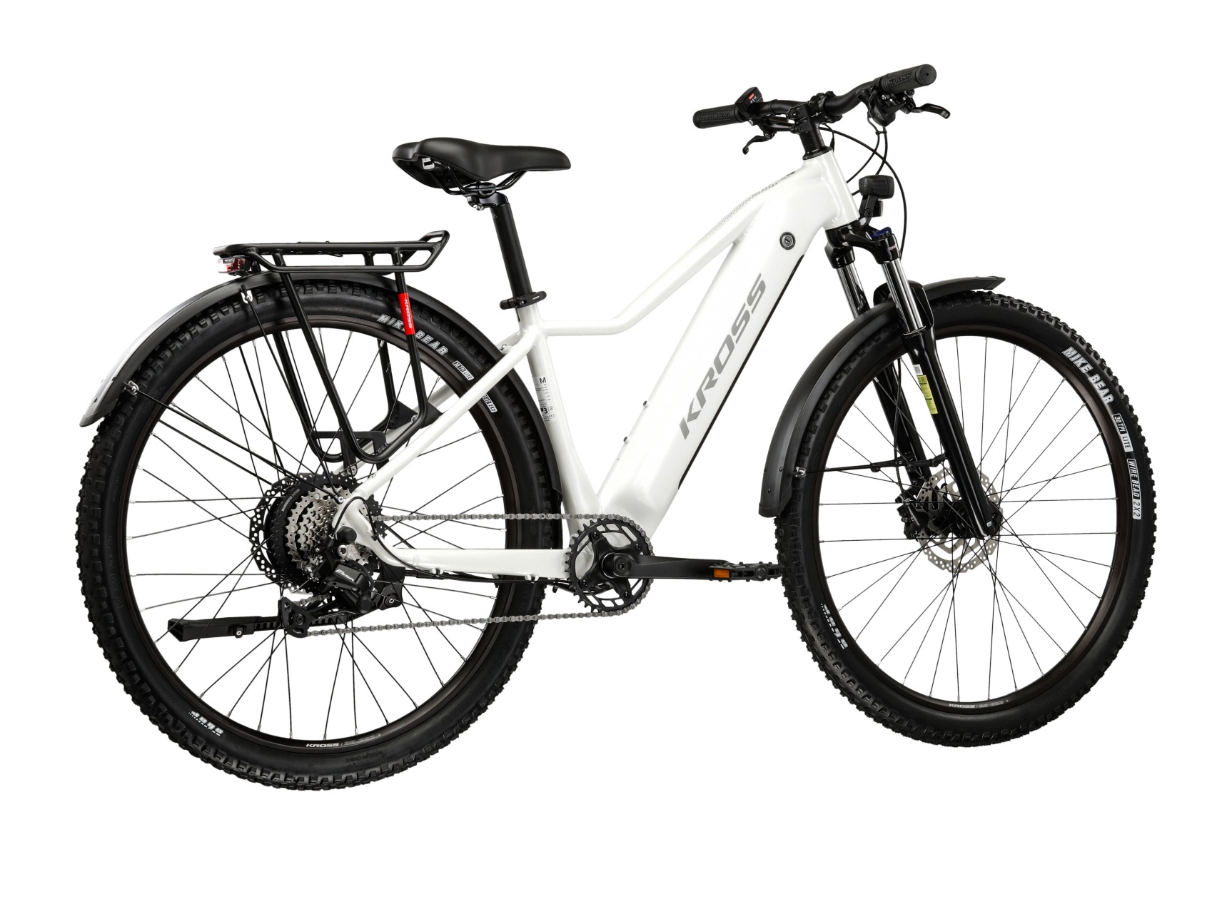 Kross »KROSS E-MTB Lea Boost 1.0 29 Zoll weiß 8 Gänge 2026« 8 Gang Shimano ESSA U2000 Schaltwerk Kettenschaltung Heckmotor 250 W
