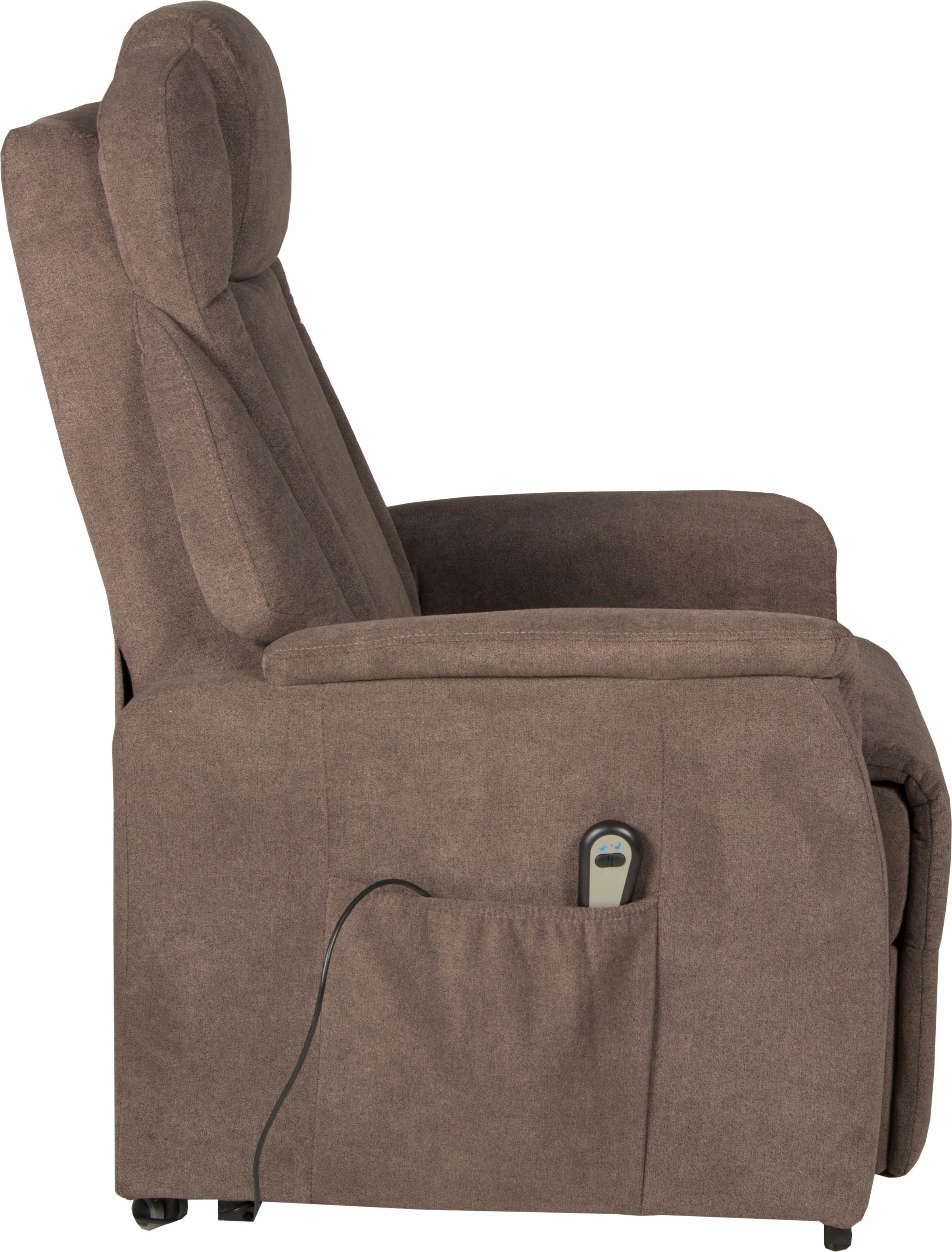Duo Collection TV-Sessel »Toronto XXL mit elektrischer Aufstehhilfe und Relaxfunktion«, bis 150kg belastbar, Taschenfederkern, Stahlwellenunterfederung