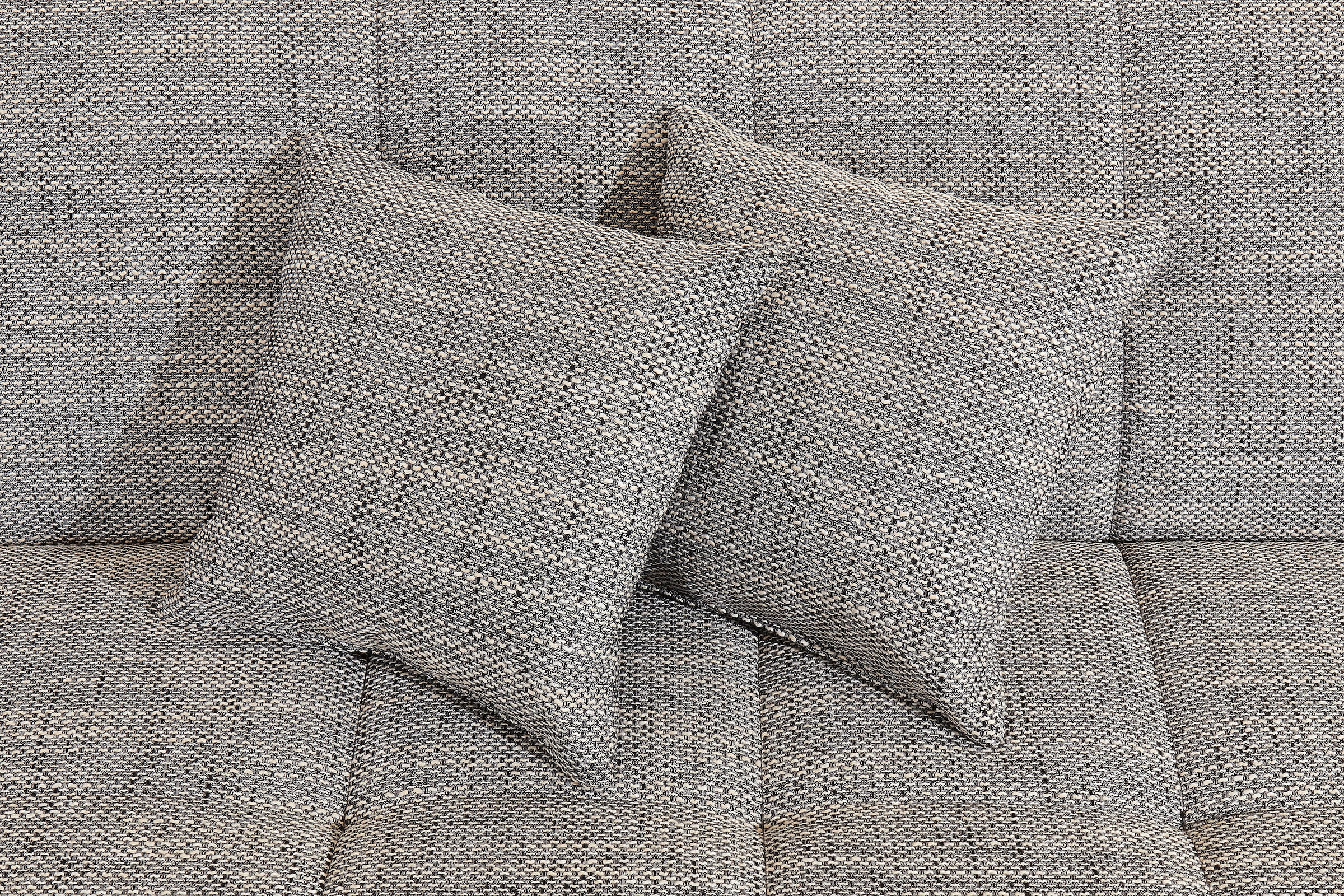 DOMO collection Ecksofa »Moric, L-Form, XXL-Sofa - Breite 300cm«, wahlweise mit Bettfunktion und Armteilverstellung., weiß-grau