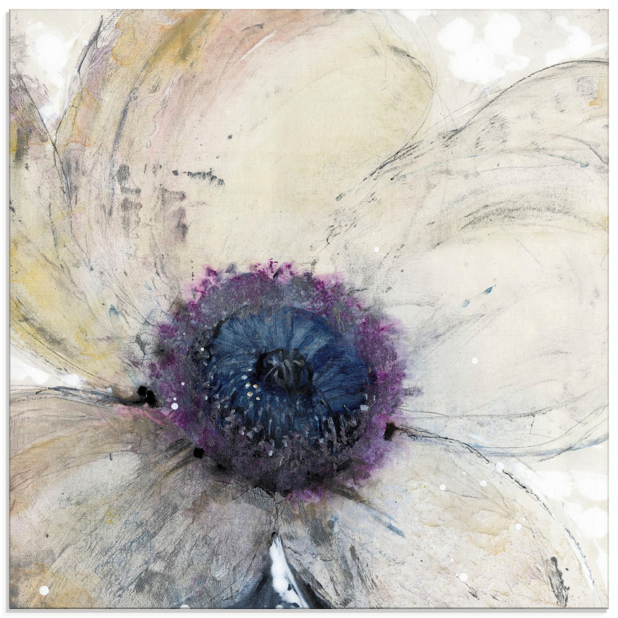 Artland Glasbild "Blumenfluss II" Blumen 1 Stk. tlg. in verschiedenen Größen