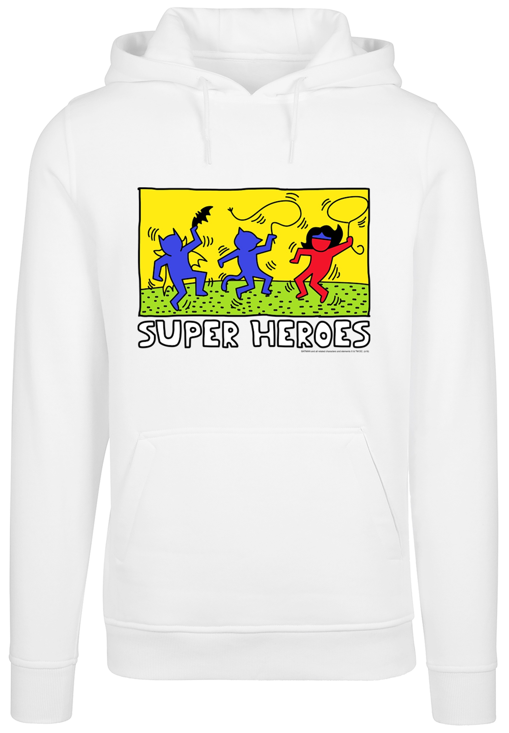 F4NT4STIC Sweatshirt "F4NT4STIC Herren Batman Pop Art -WHT with Fitted heavy hoody"