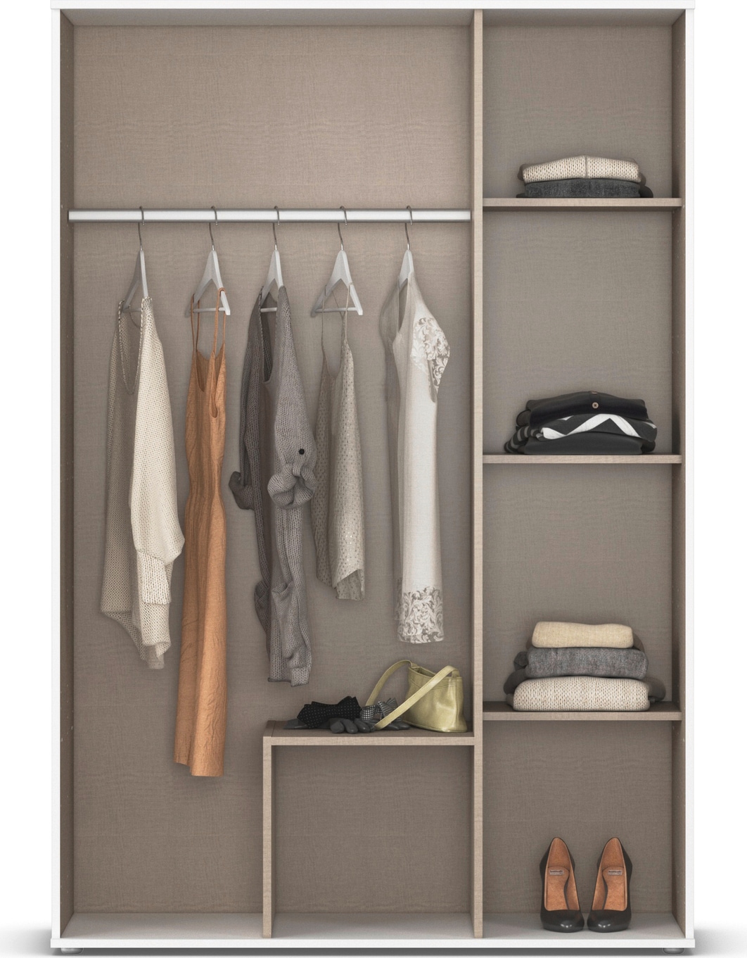 rauch Drehtürenschrank »Kleiderschrank Schrank Garderobe ESSEA«, mit zwei Schubladen, in zwei Breiten