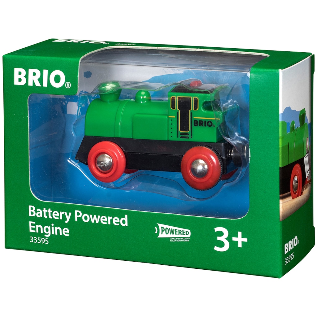 BRIO® Spielzeug-Eisenbahn »BRIO® WORLD, Speedy Green Batterielok«, mit LichtfunktionMade in Europe, FSC® - schützt Wald - weltweit