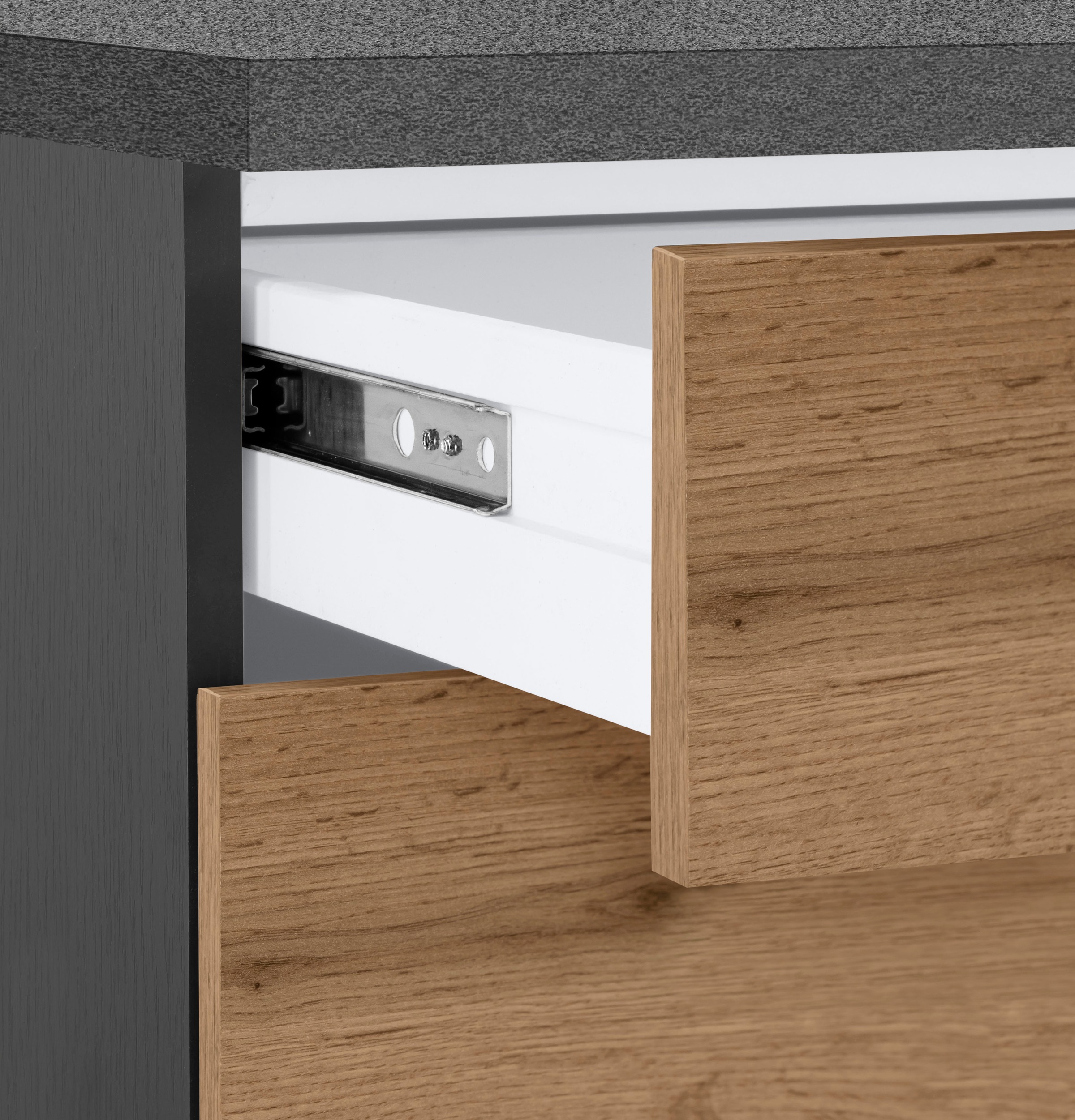 KOCHSTATION Küchenzeile »KS-Colmar« ohne E-Geräte, Breite 270 cm