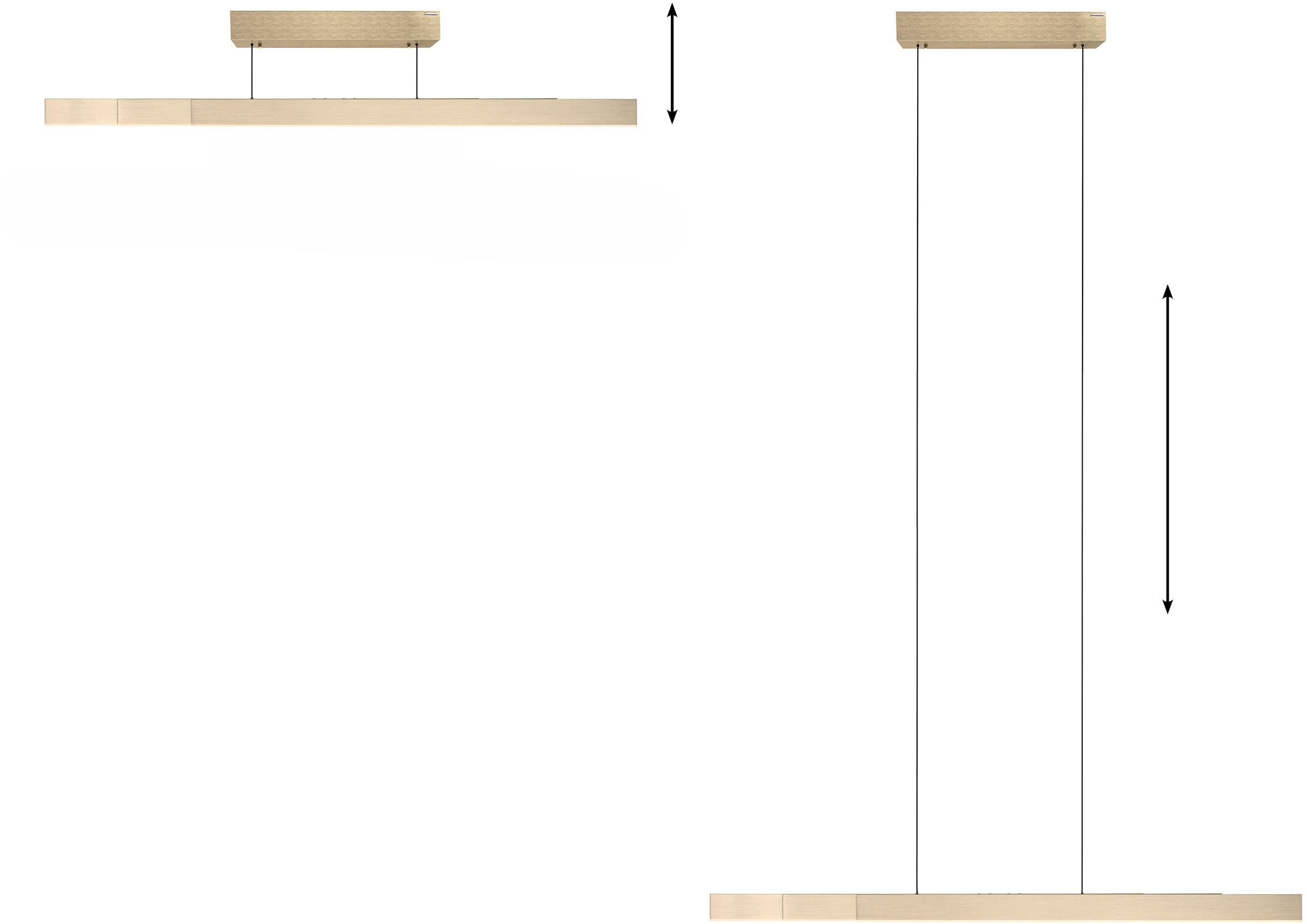 Neuhaus PURE LED Pendelleuchte »PURE Moto-Rise« LED-Board 1 Stk. warmweiß - kaltweiß e-LIFT® Funktion, e-SLIDE® Funktion, Fernbedienung