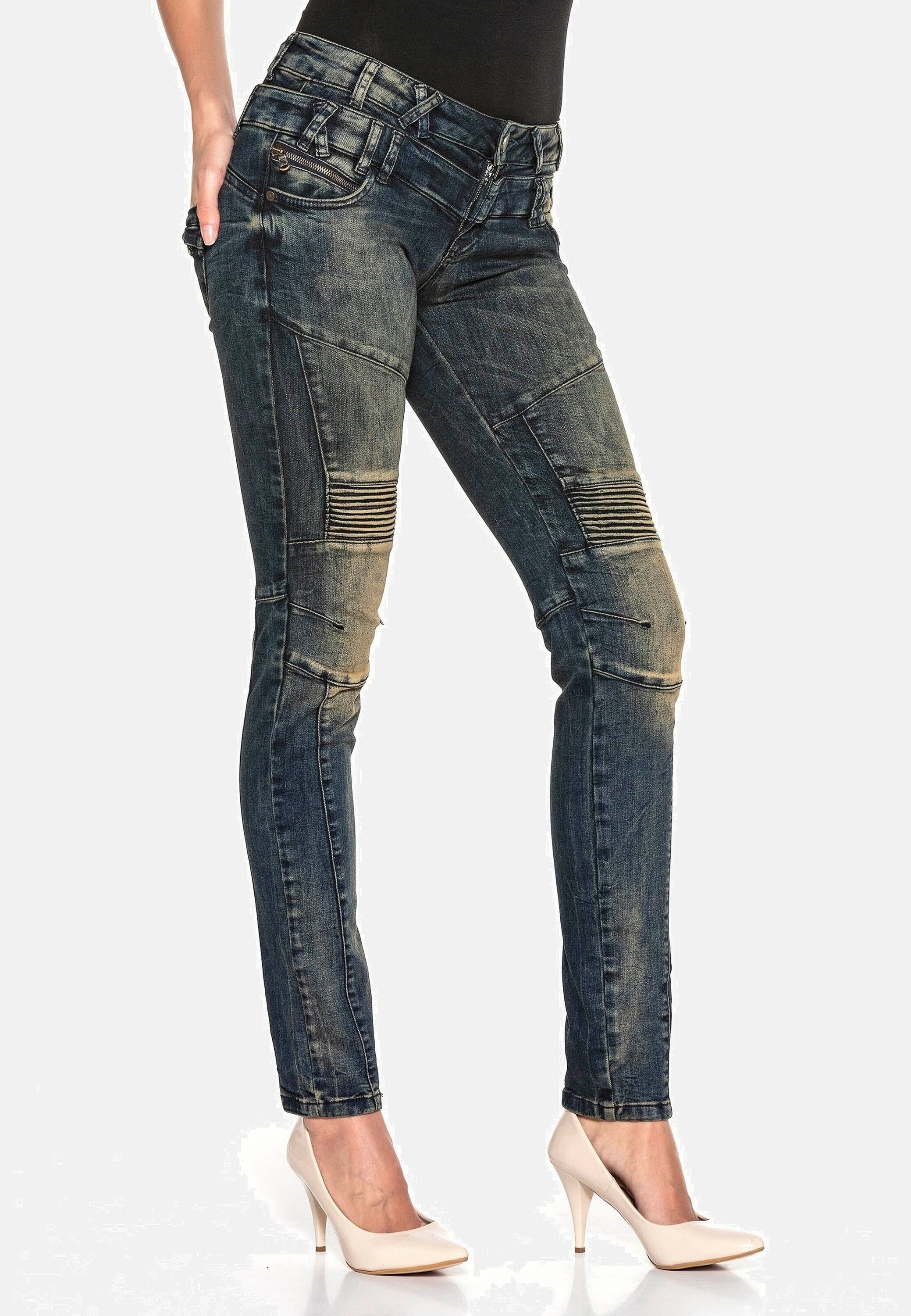 Cipo & Baxx Slim-fit-Jeans »Jeans«, mit Doppel-Bund, WD362