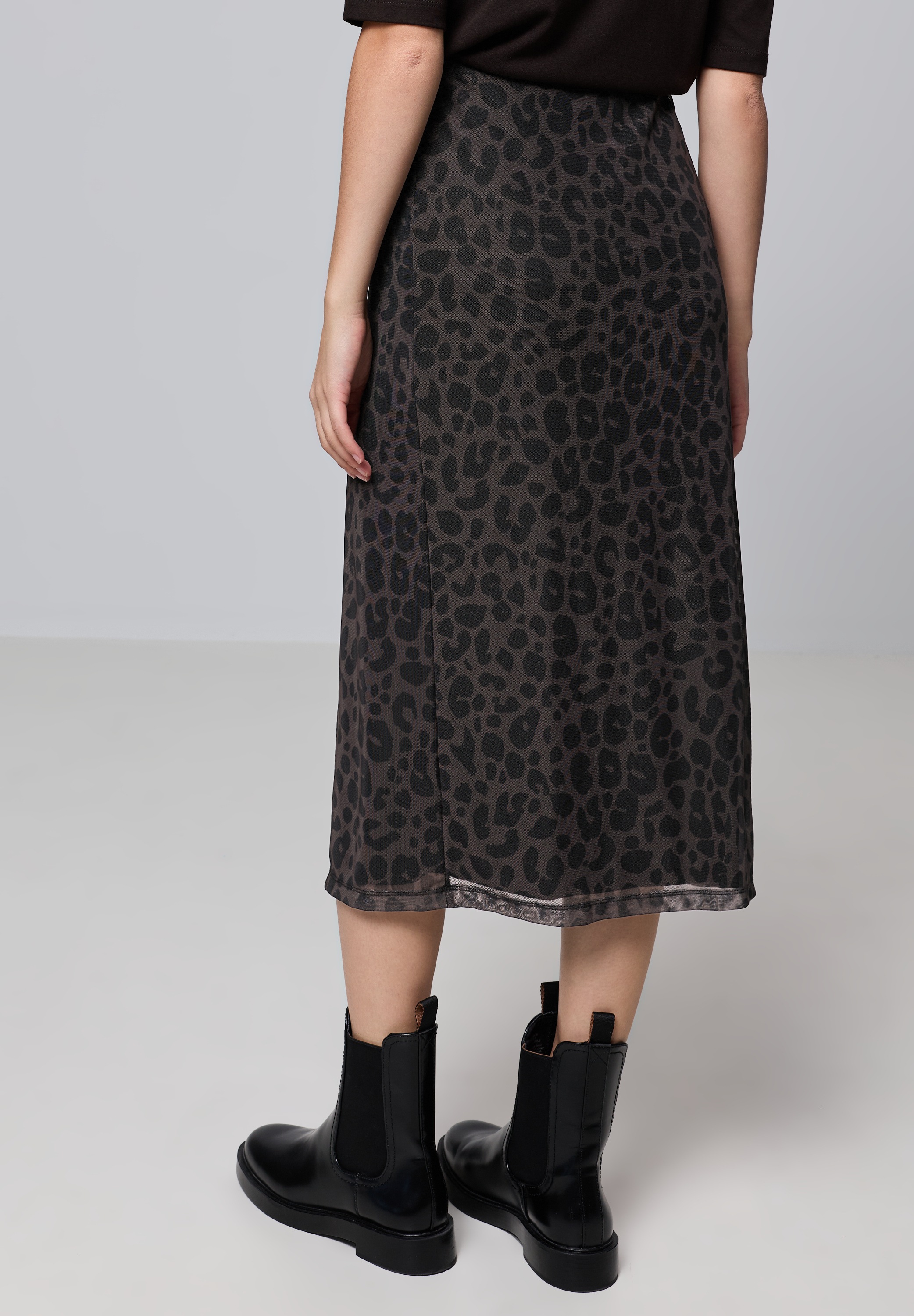 STREET ONE STUDIO Maxirock mit Leo-Muster günstig online kaufen