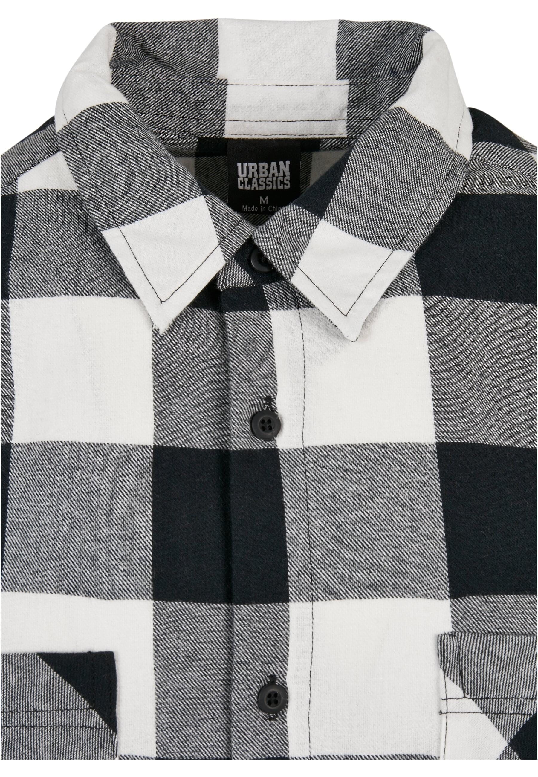 URBAN CLASSICS Langarmhemd »Urban Classics Herren Long Oversized Checked Shirt«, (1 tlg.)