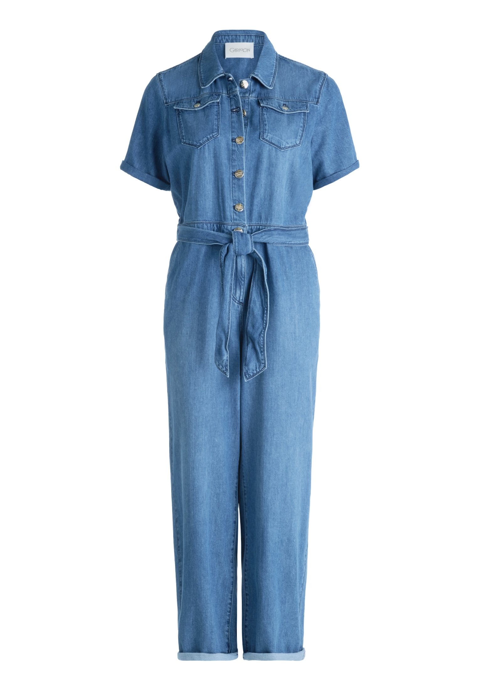 Cartoon Overall »Damen mit Bindegürtel« 1 Stk. Design