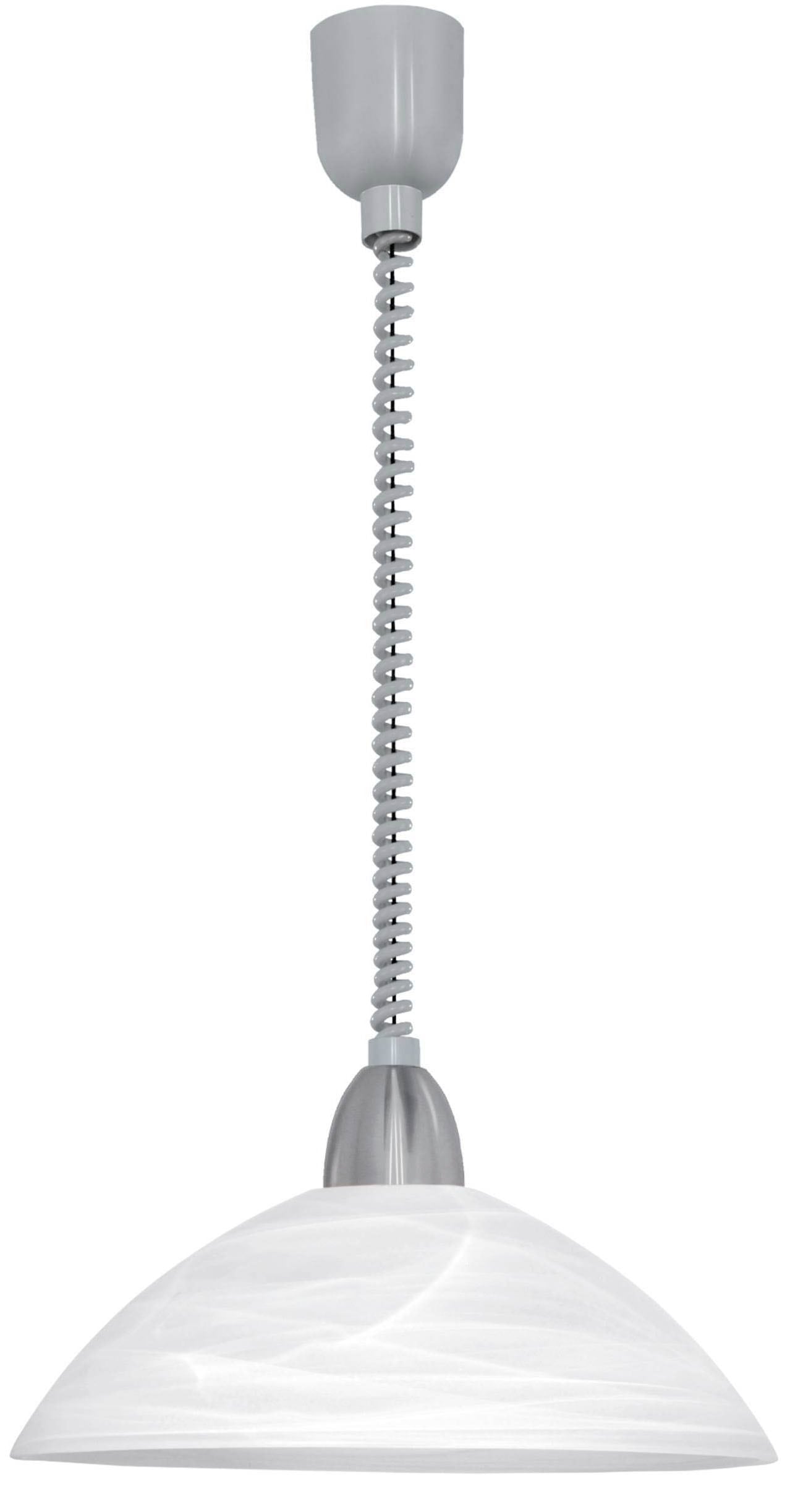 EGLO Pendelleuchte »LORD 2«, 1 flammig, Leuchtmittel E27 | ohne Leuchtmittel, Hängelampe, Spiralkabel, höhenverstellbar, Küchenlampe, E27, Ø 36 cm