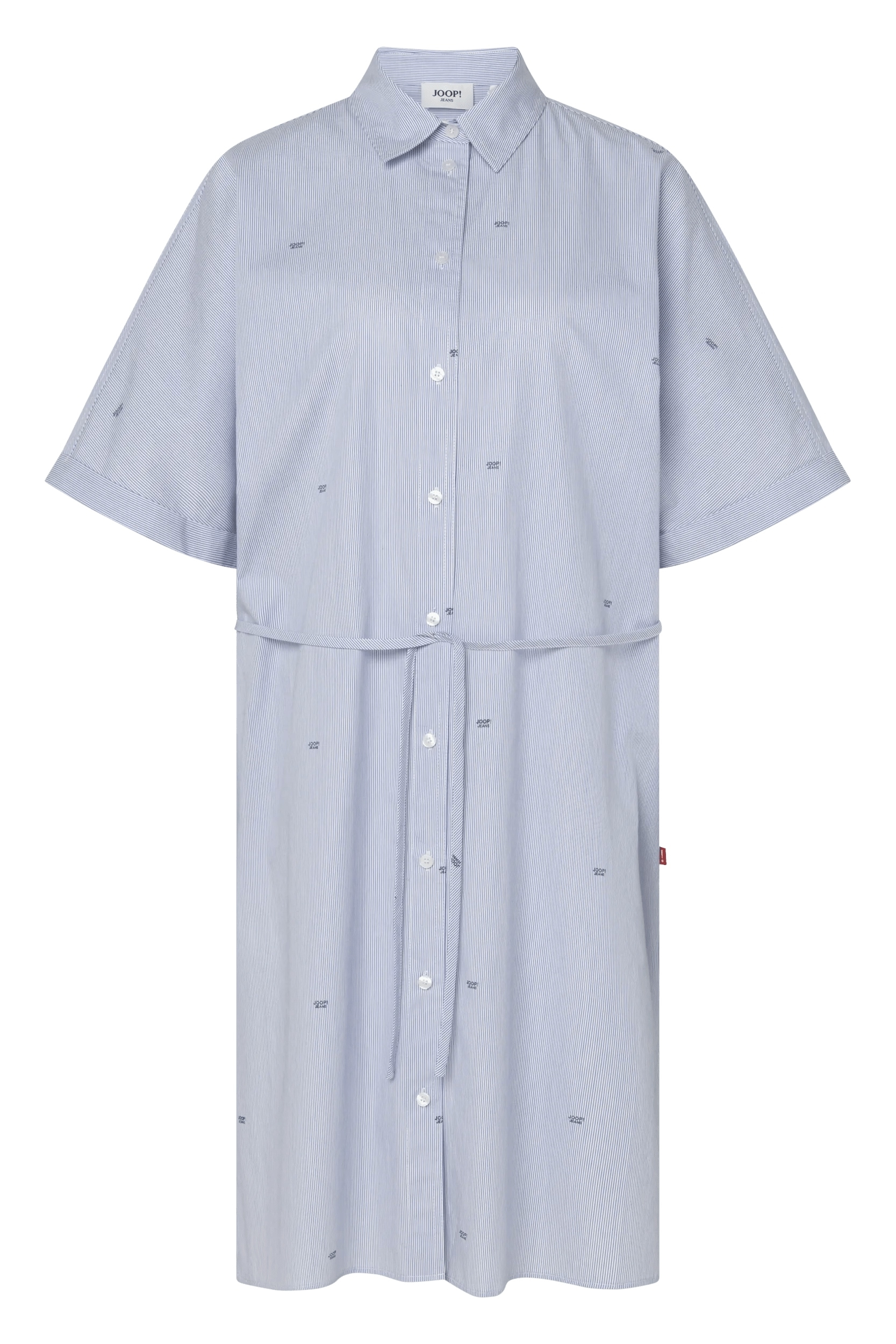 JOOP Hemdblusenkleid "Davinia" Nahttaschen Bindegürtel auf Taillenhöhe