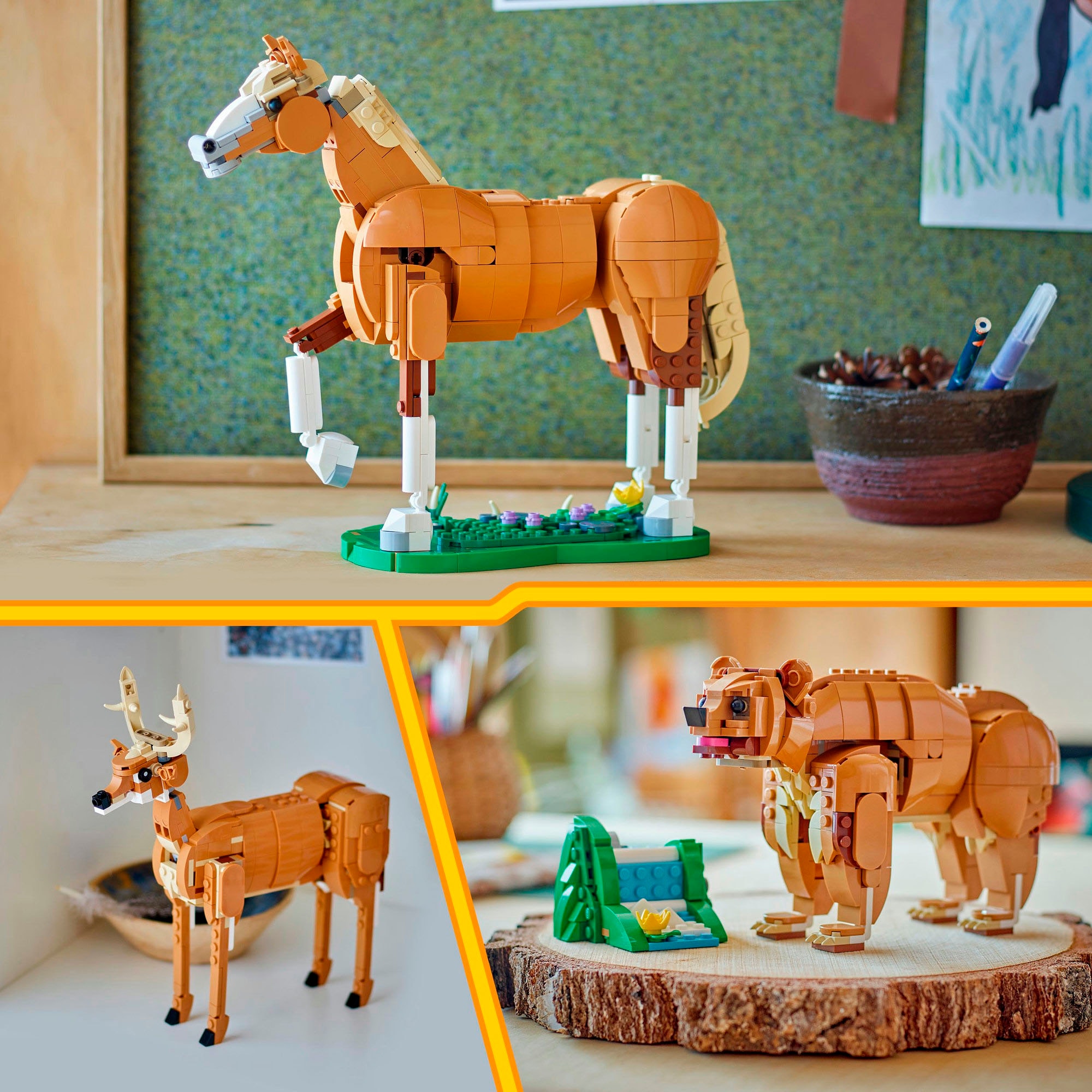 LEGO® Konstruktionsspielsteine »Prächtiges Ross (31166), LEGO LEGO Creator«, (685 St.), Made in Europe